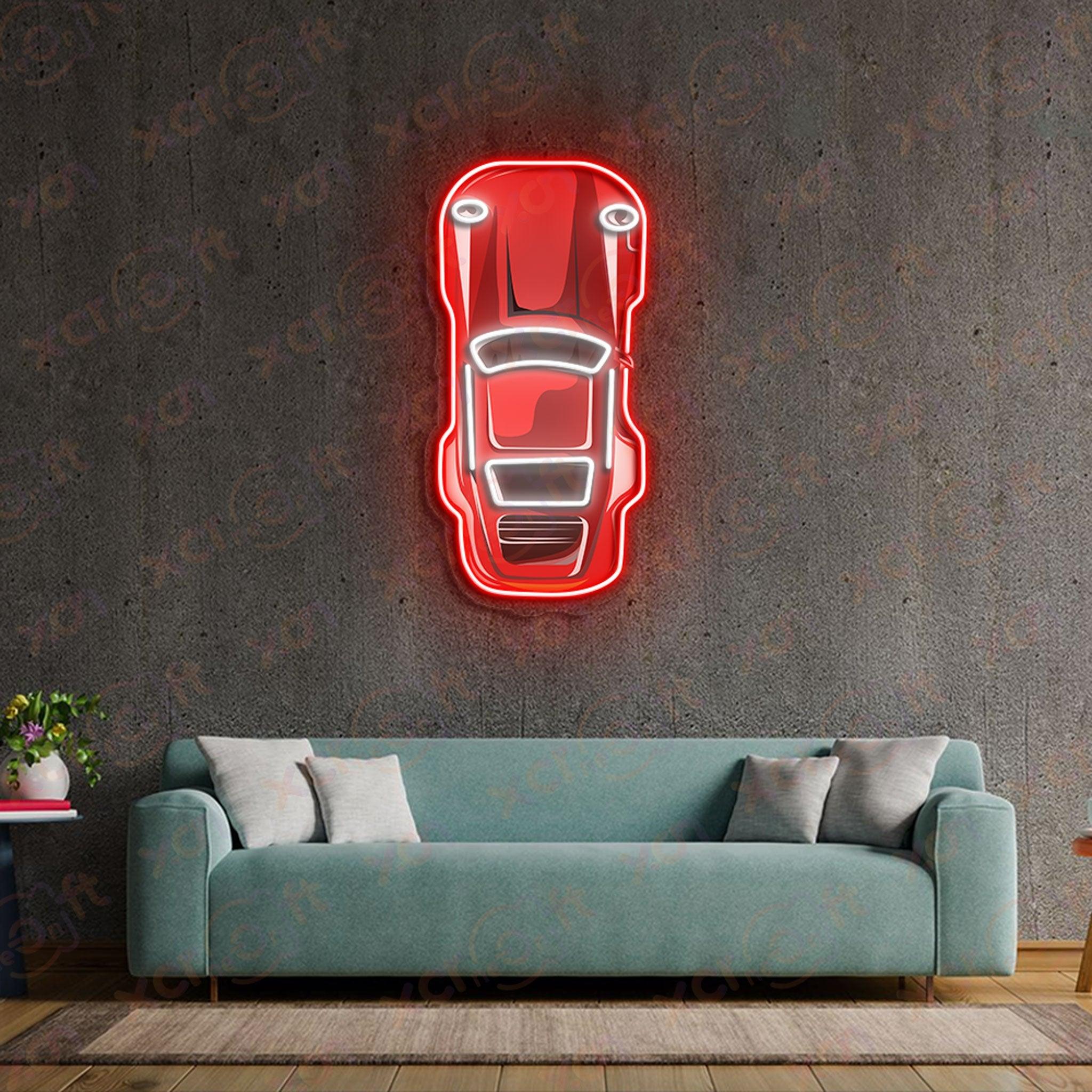 Car Like Face UV Custom Neon Sign