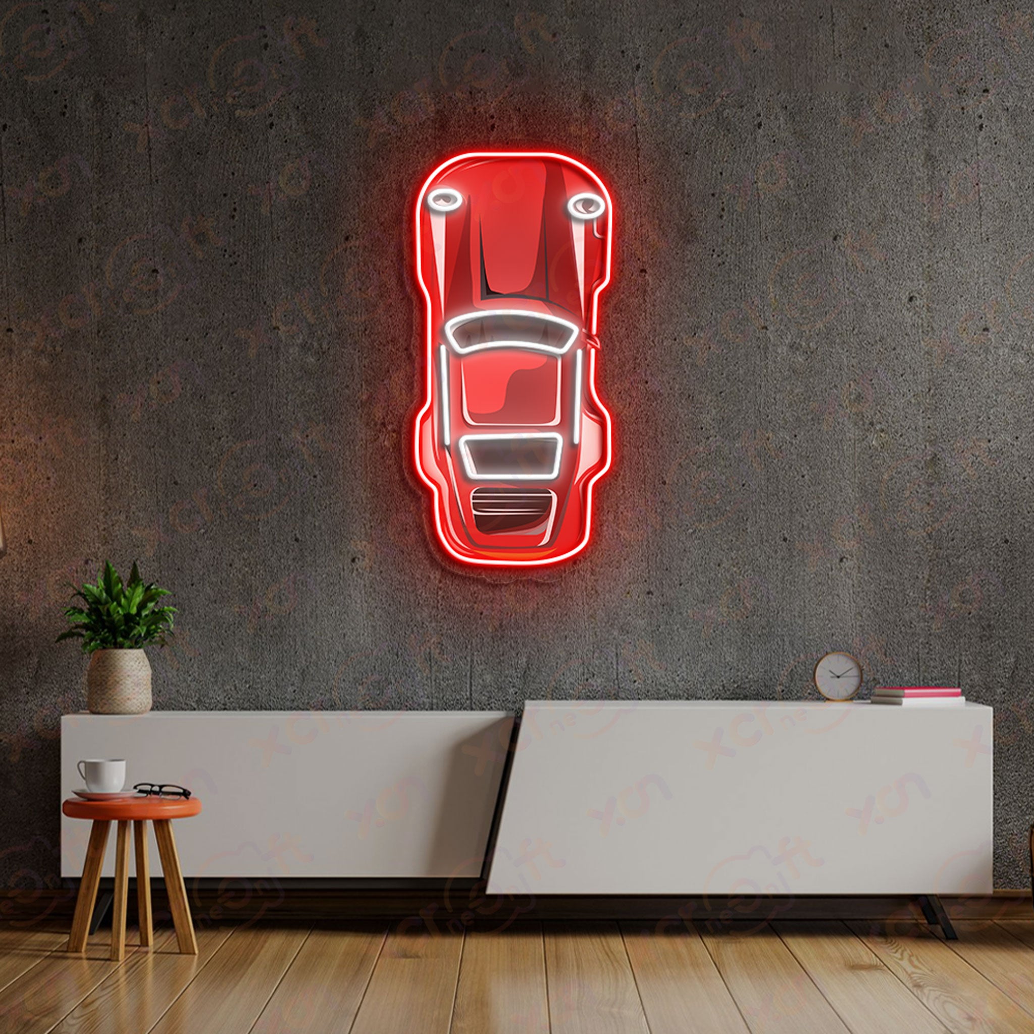 Car Like Face UV Custom Neon Sign