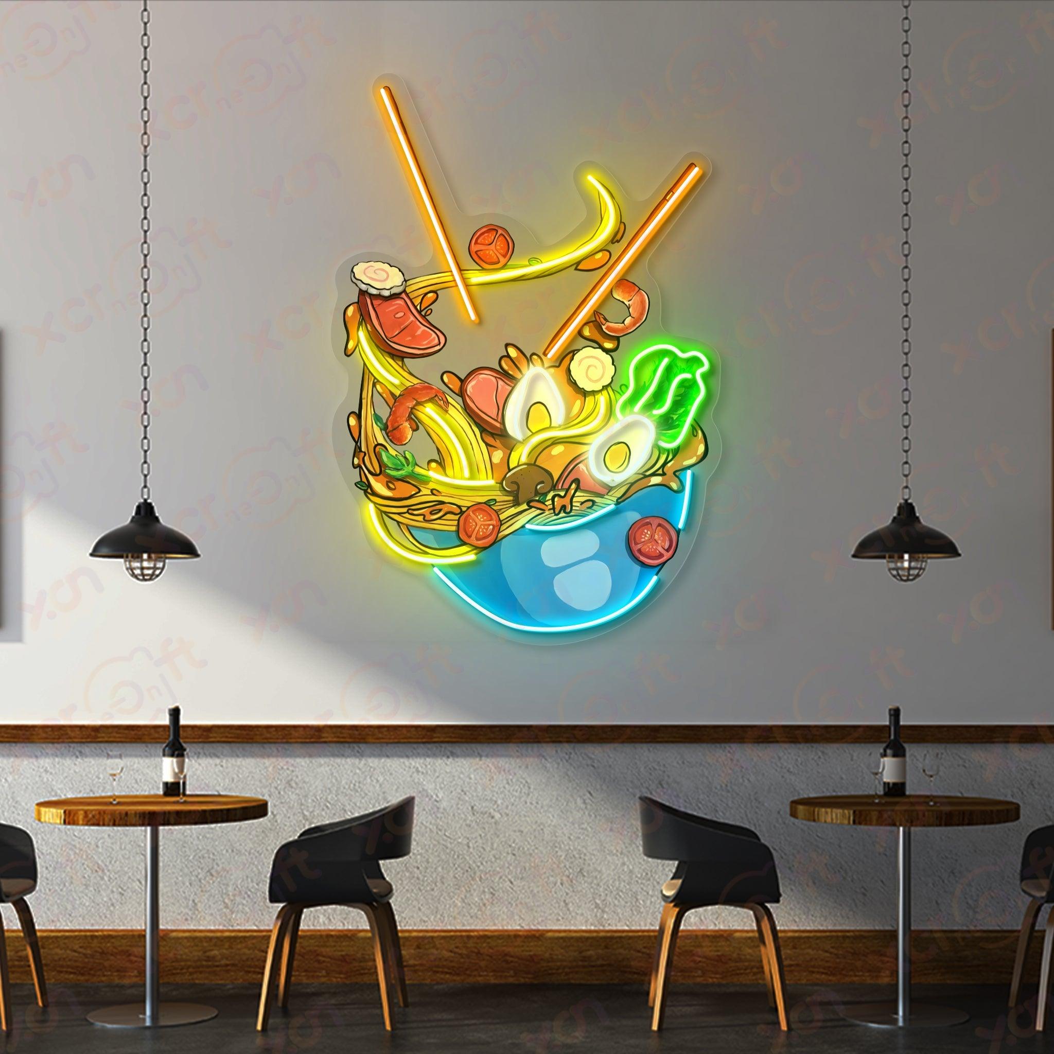 Ramen Bowl Neon Signs Decoration