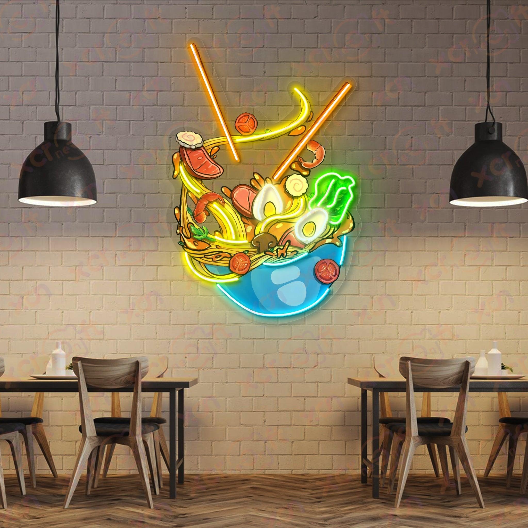 Ramen Bowl Neon Signs Decoration