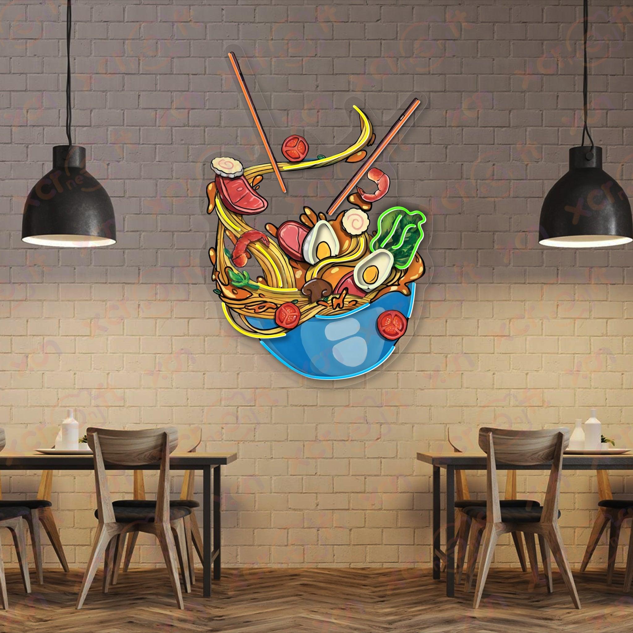 Ramen Bowl Neon Signs Decoration