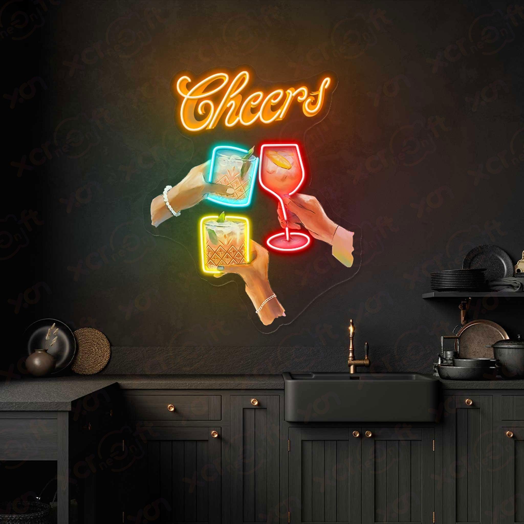 Cheers Printed LED Neon Sign