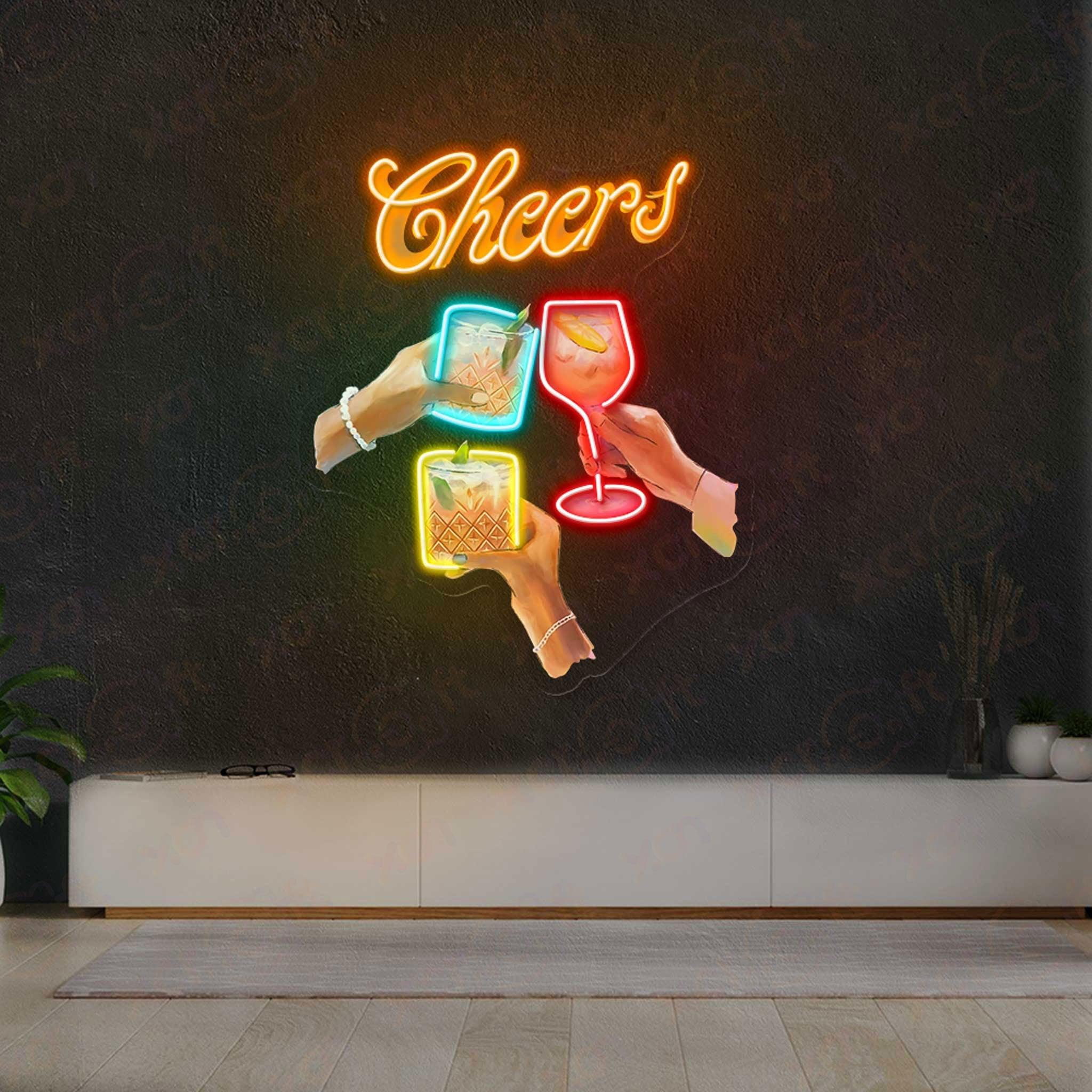 Cheers Printed LED Neon Sign