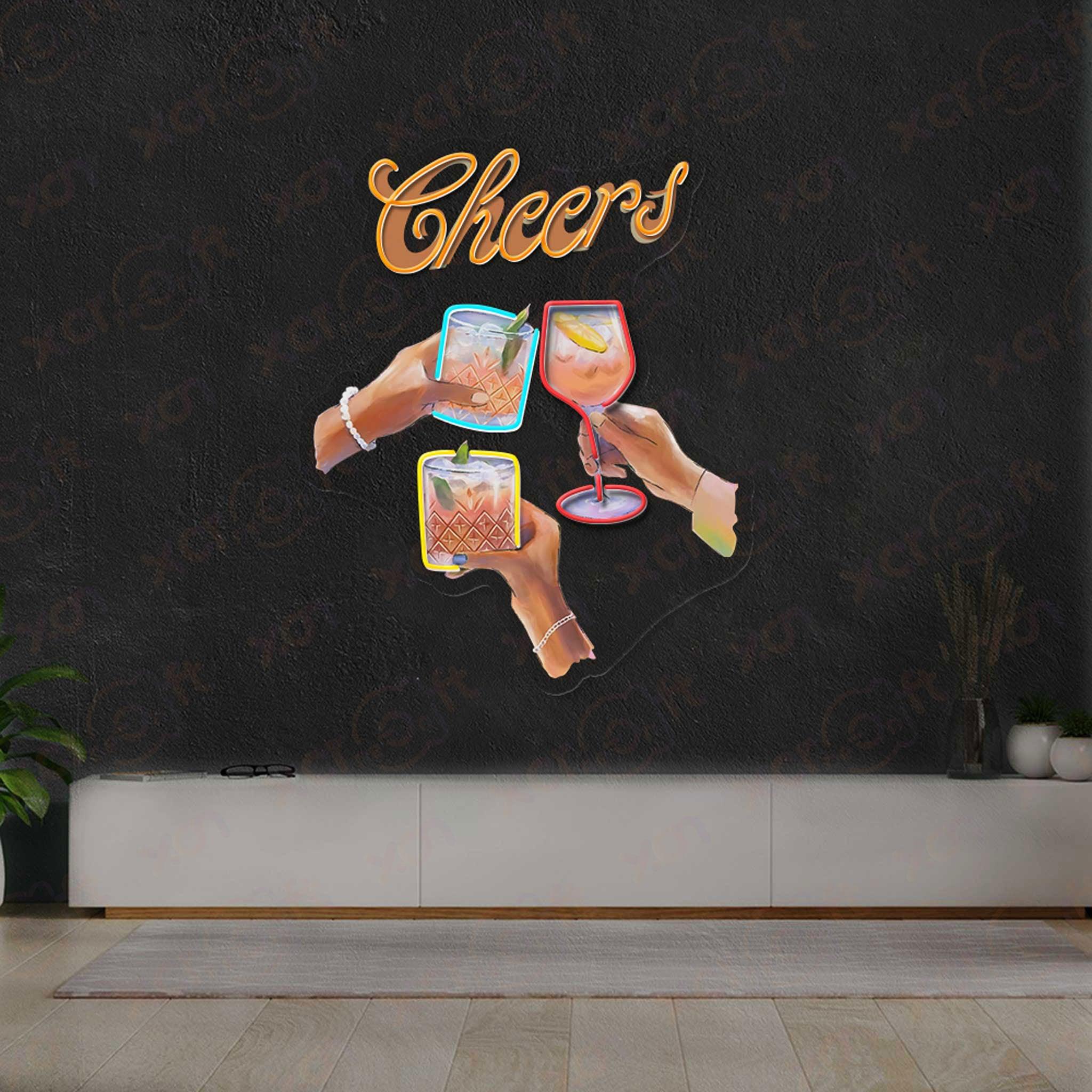 Cheers Printed LED Neon Sign