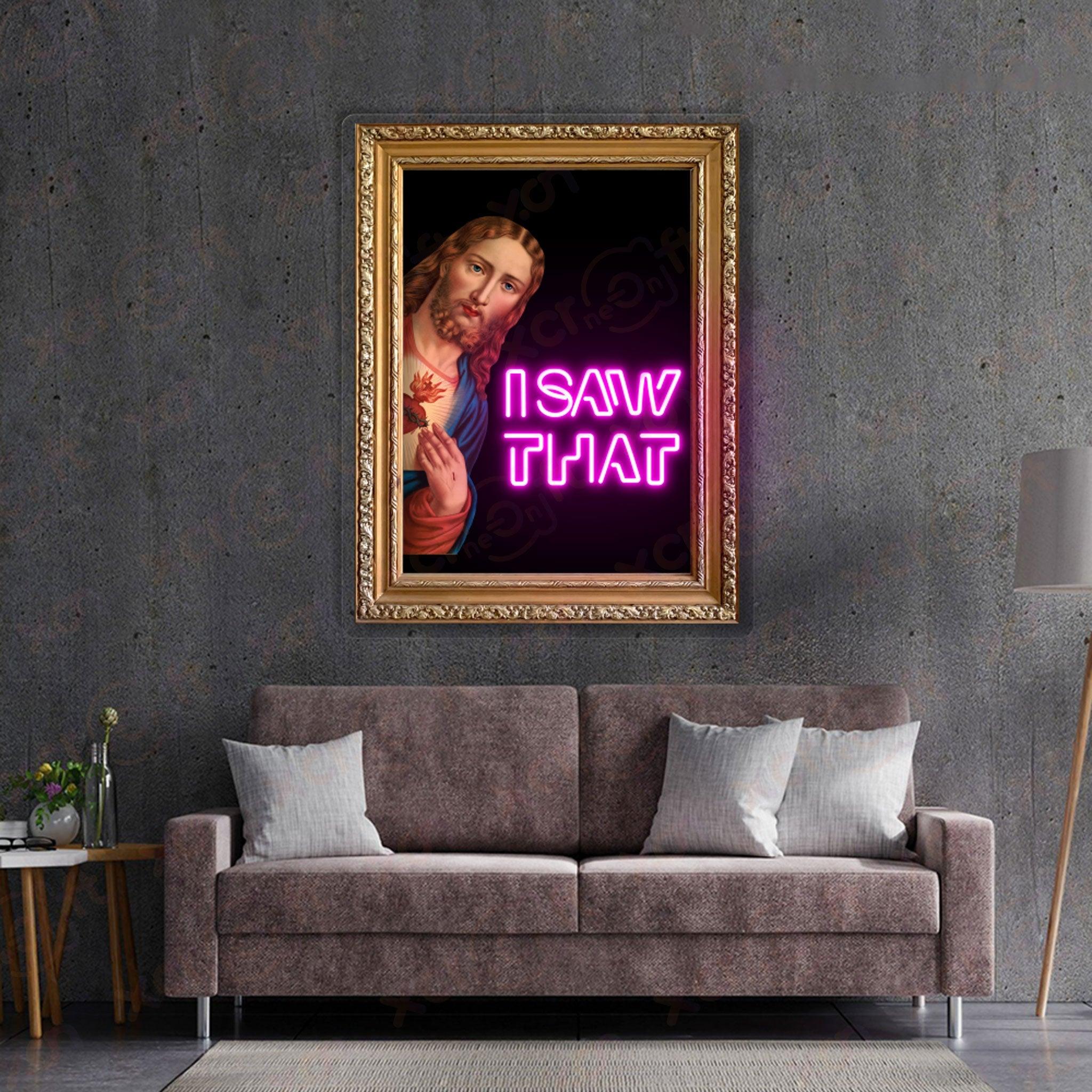 Funny Christ Printed LED Neon Sign