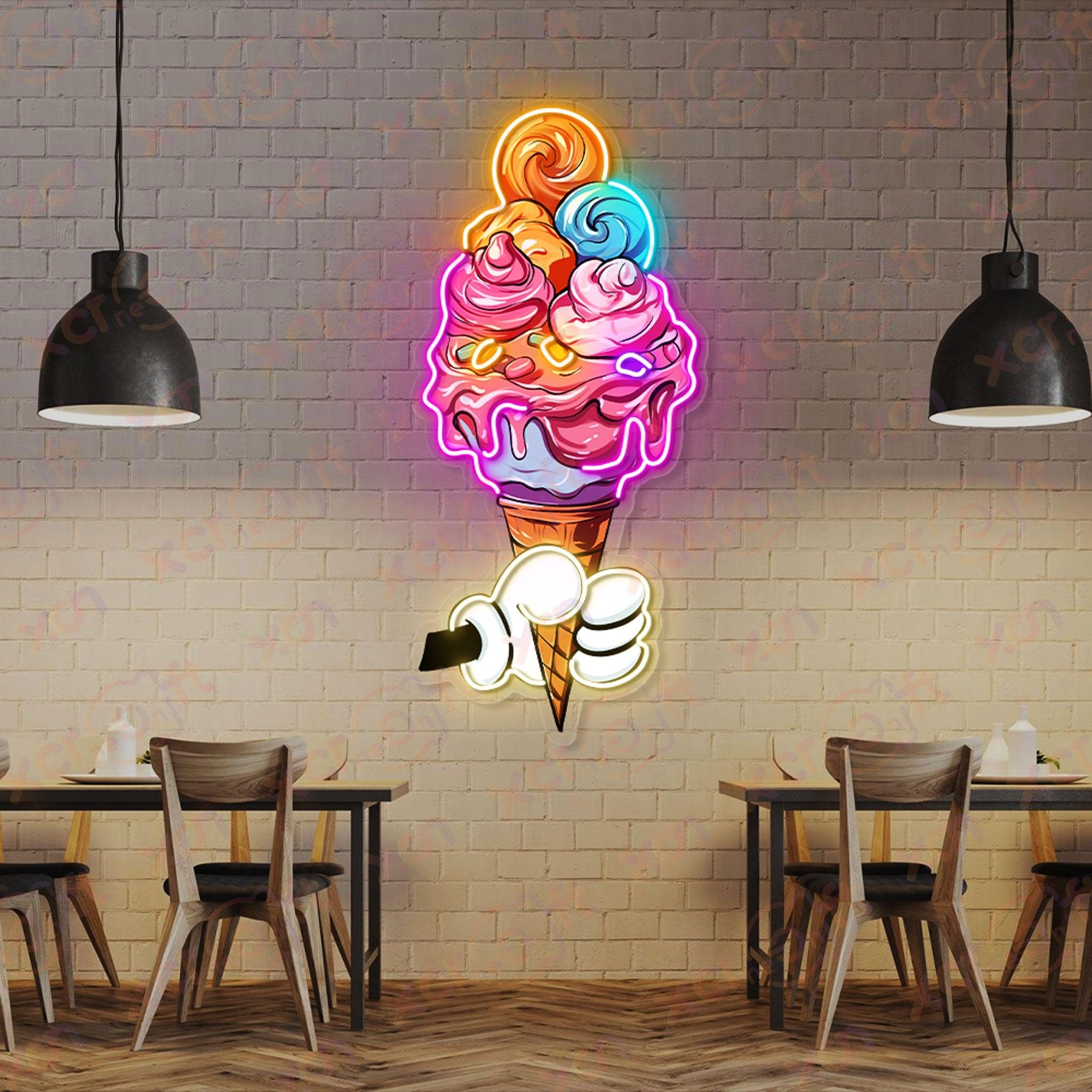 Icecream Neon Wall Art