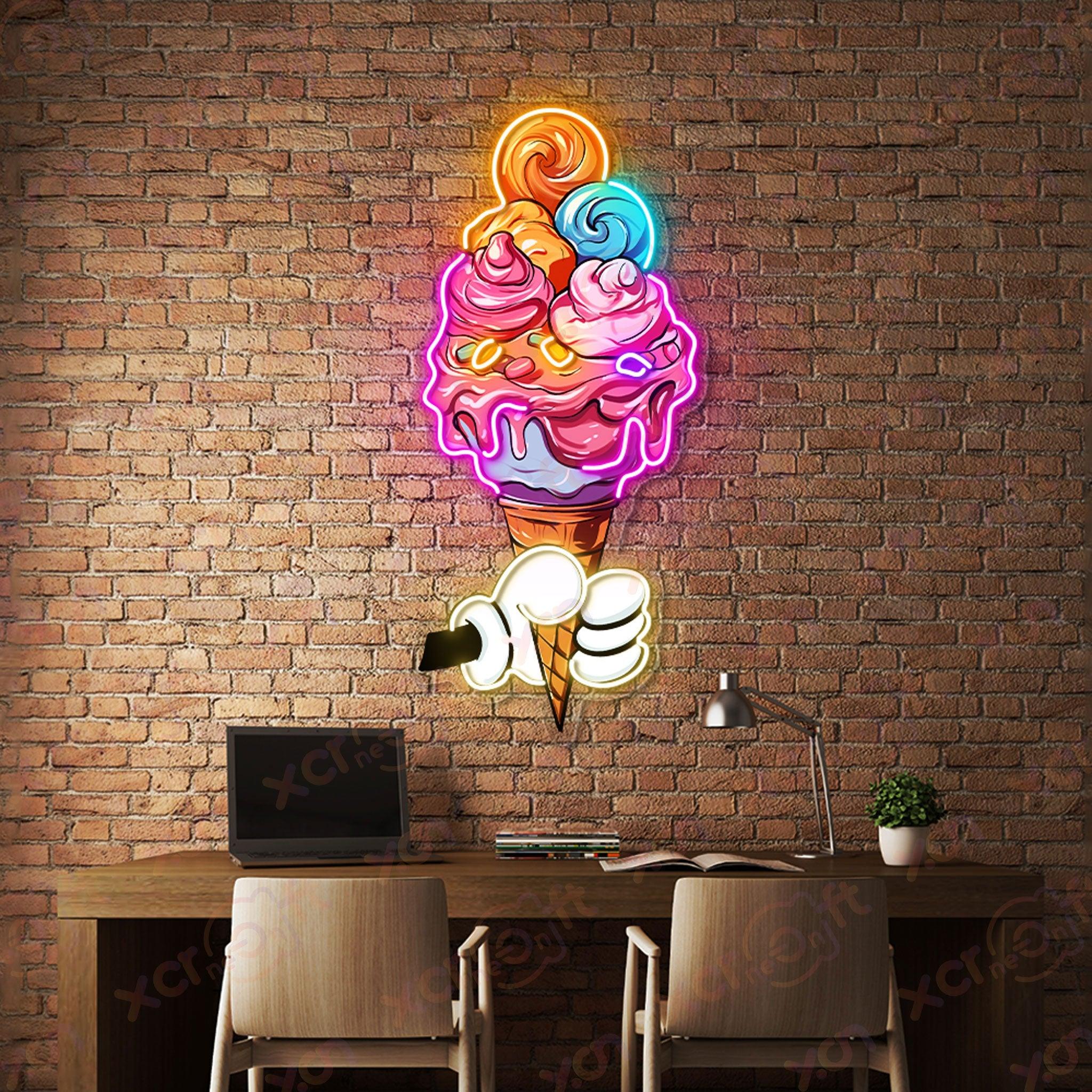 Icecream Neon Wall Art