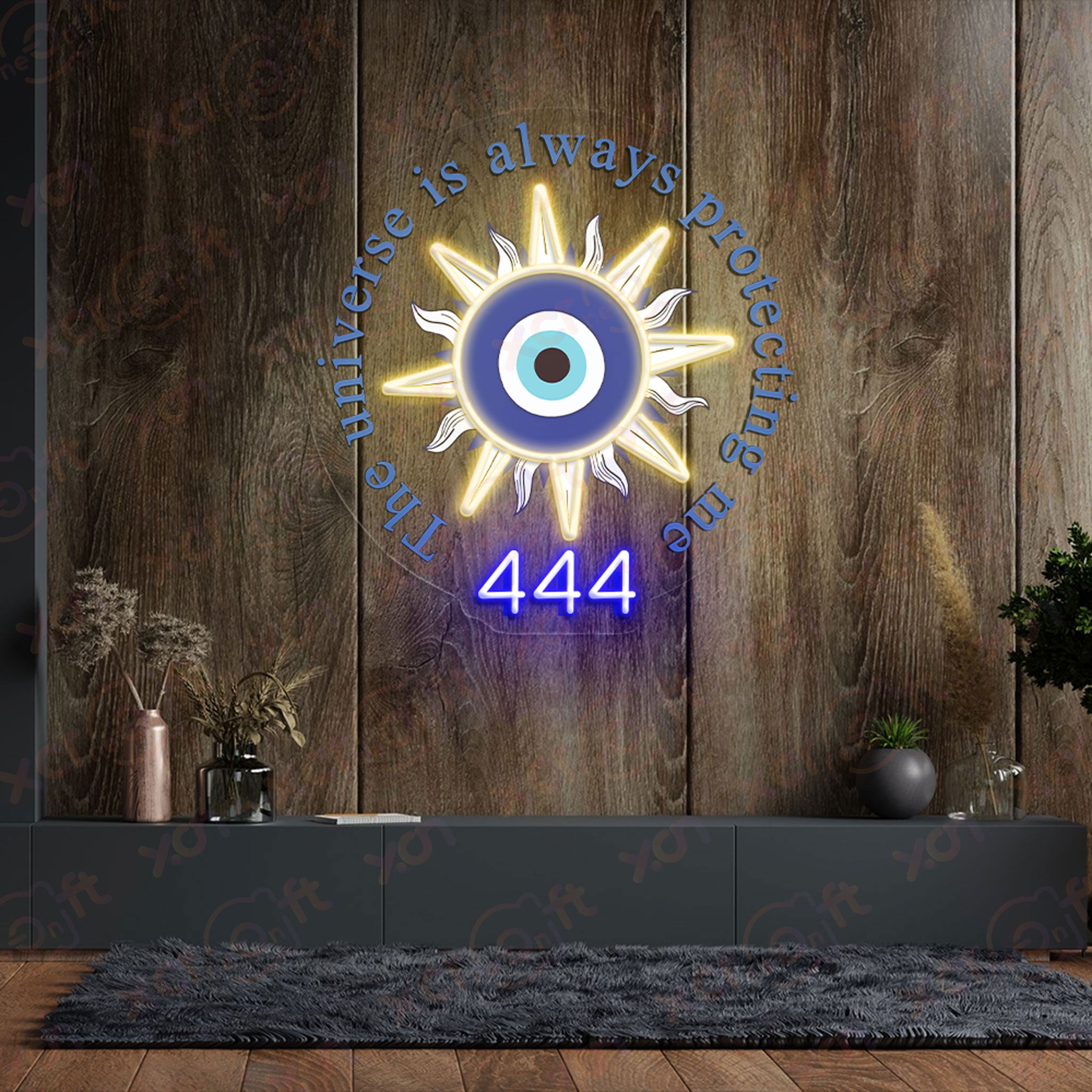 "Angle number 444" Neon Signs Decoration