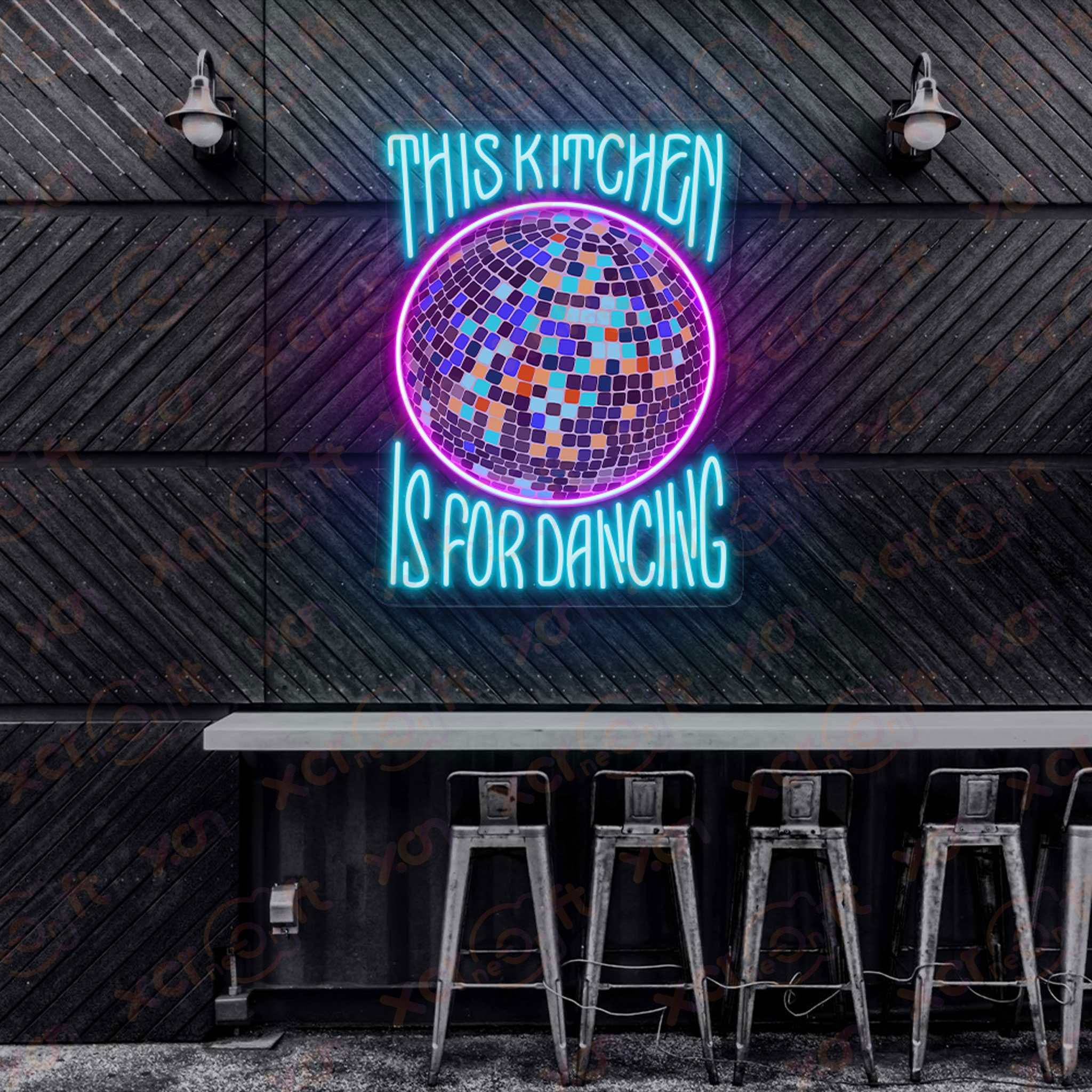 Dancing Kitchen Neon Signs Art