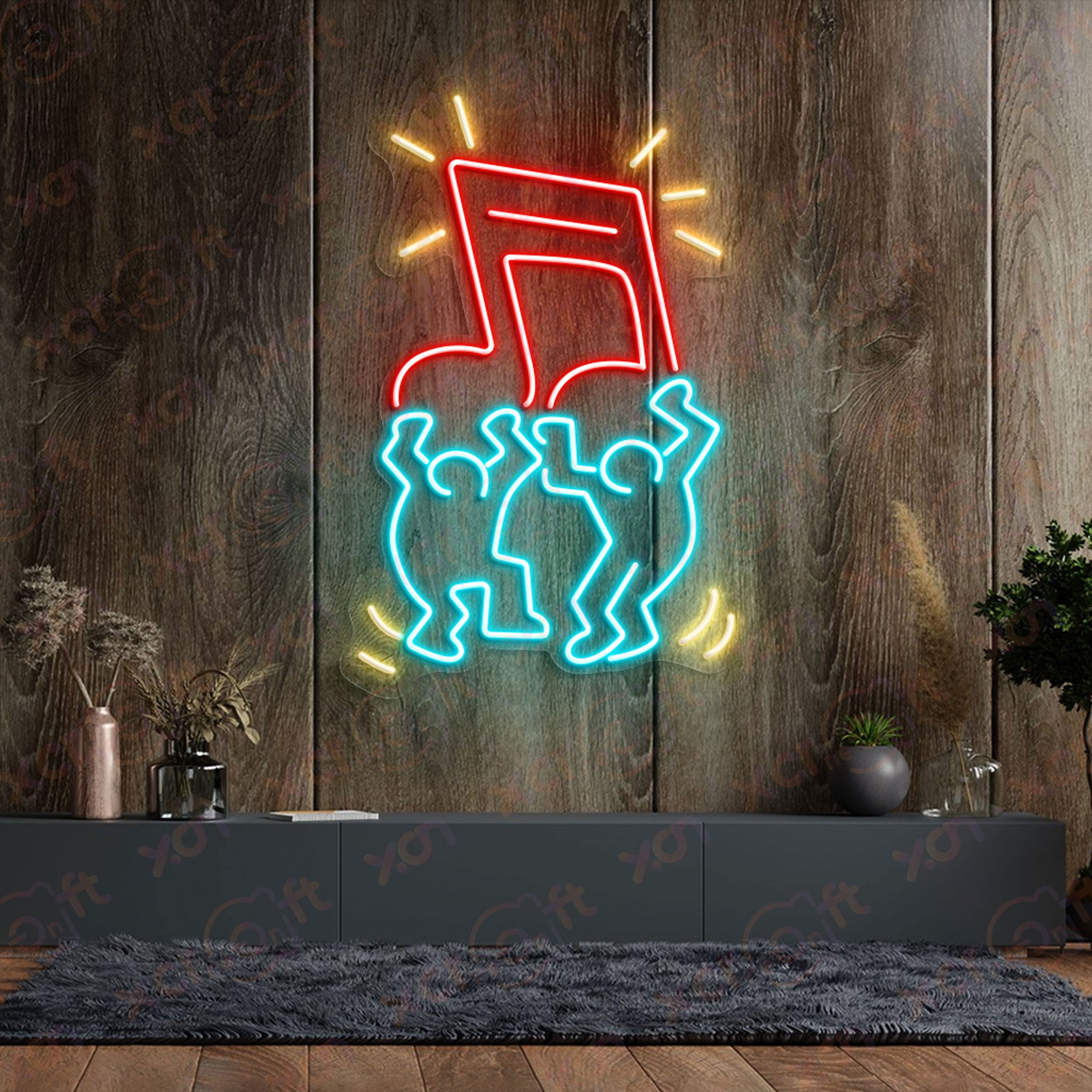 Music and Dance Printed LED Neon Sign