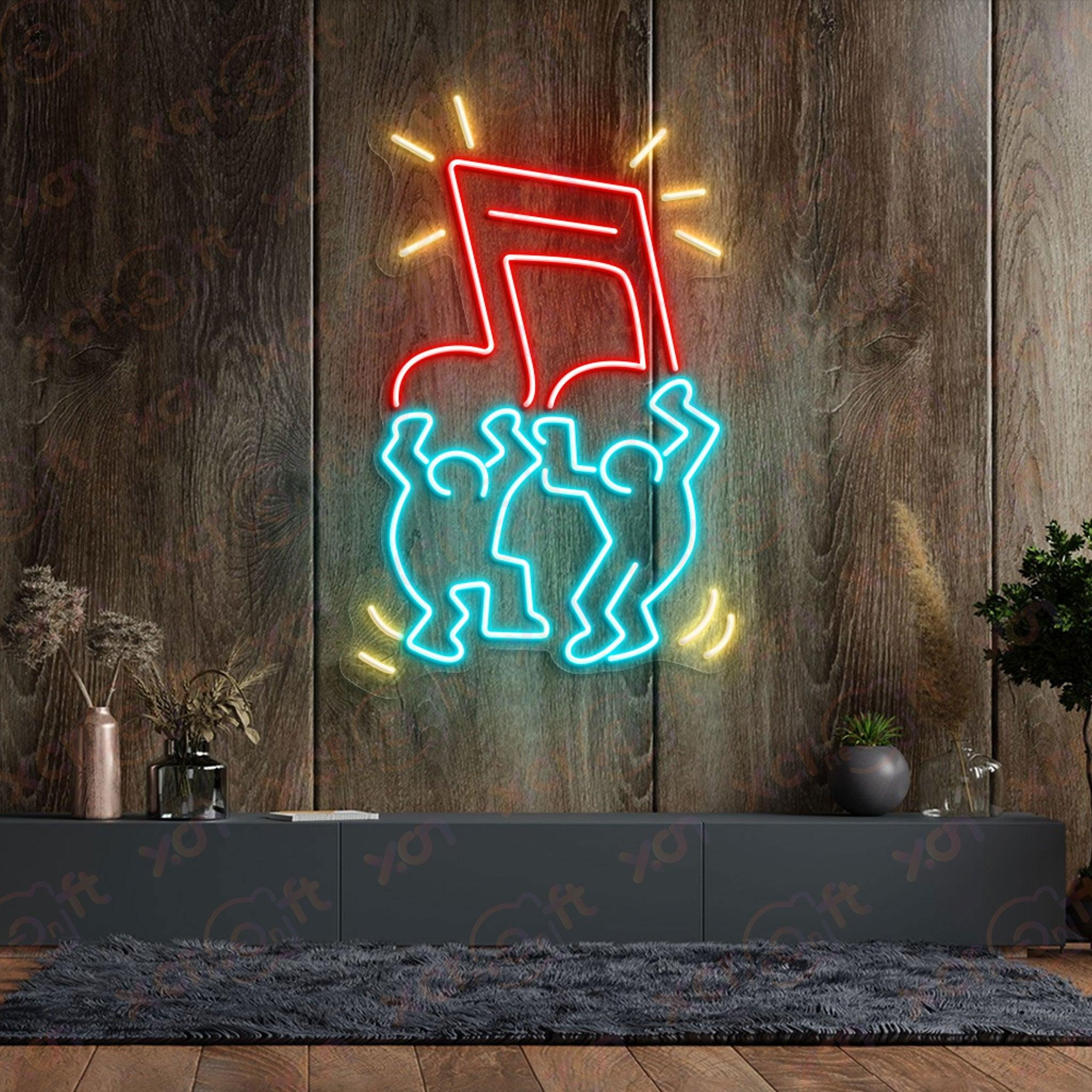 Music and Dance Printed LED Neon Sign