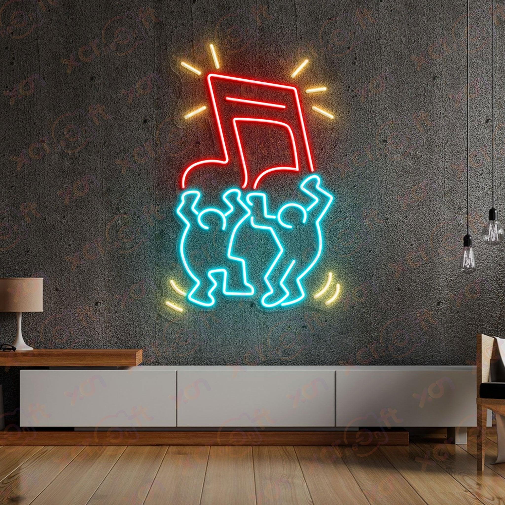 Music and Dance Printed LED Neon Sign