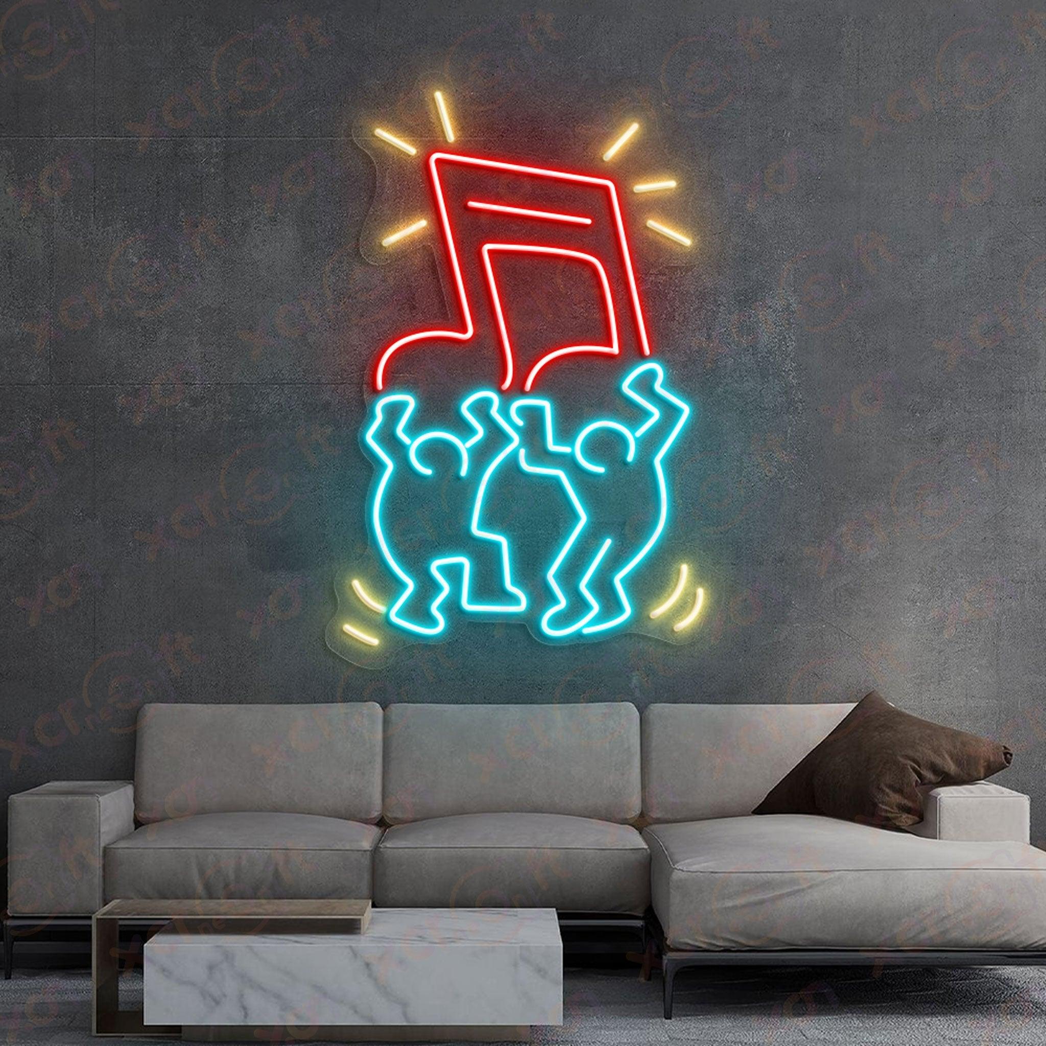 Music and Dance Printed LED Neon Sign