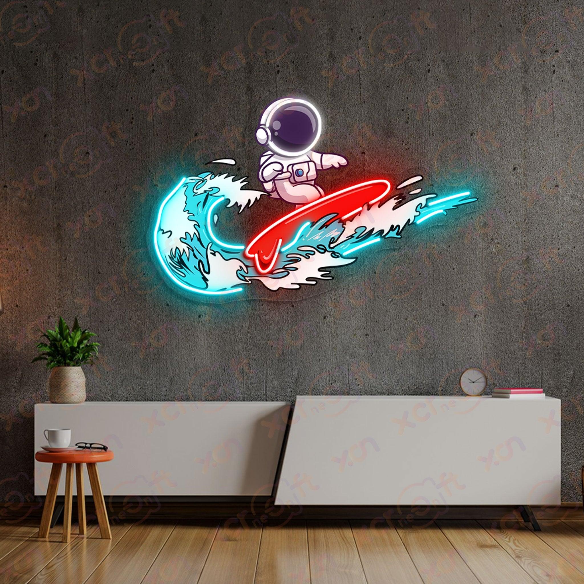 Astronaut Just Do It UV Custom Neon Sign