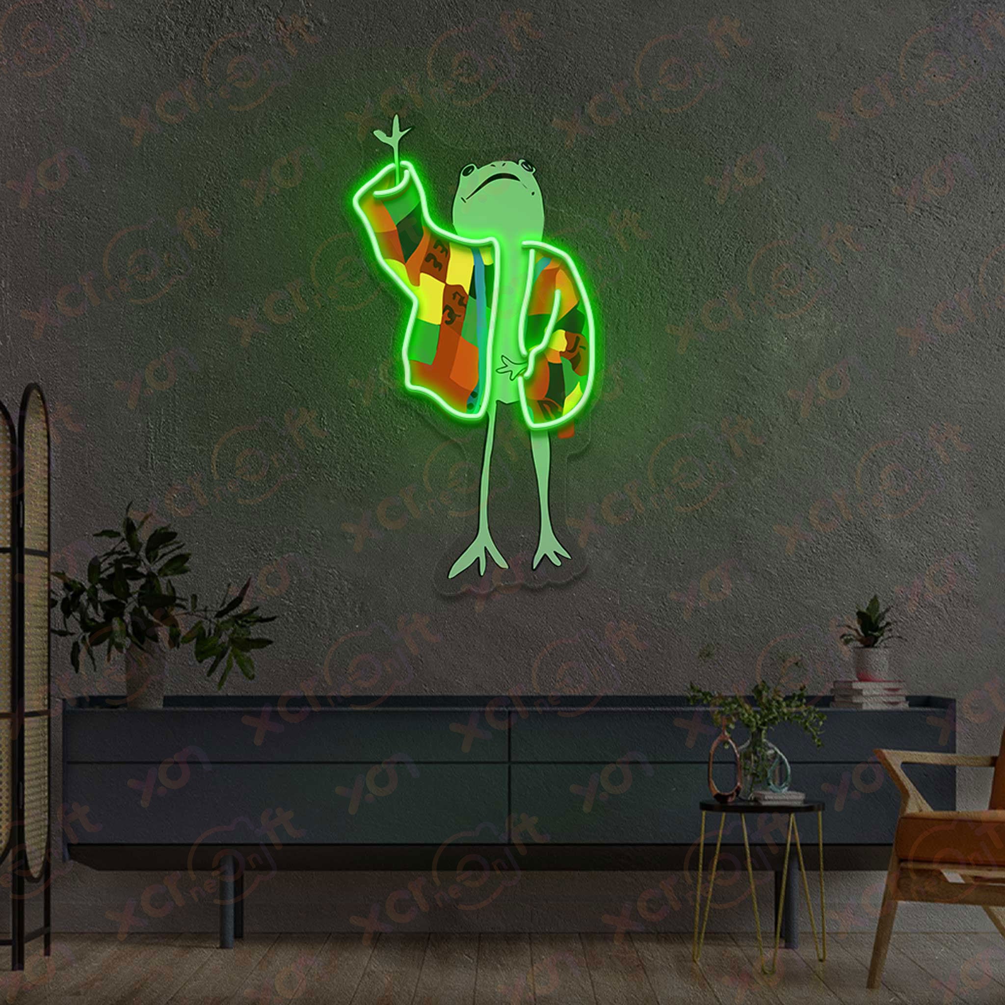 Harry Frog Music Decor Funny LED Neon Sign