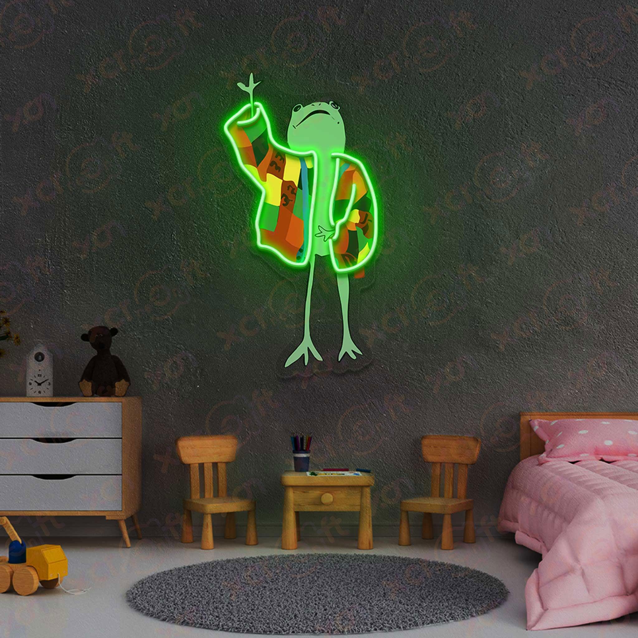 Harry Frog Music Decor Funny LED Neon Sign