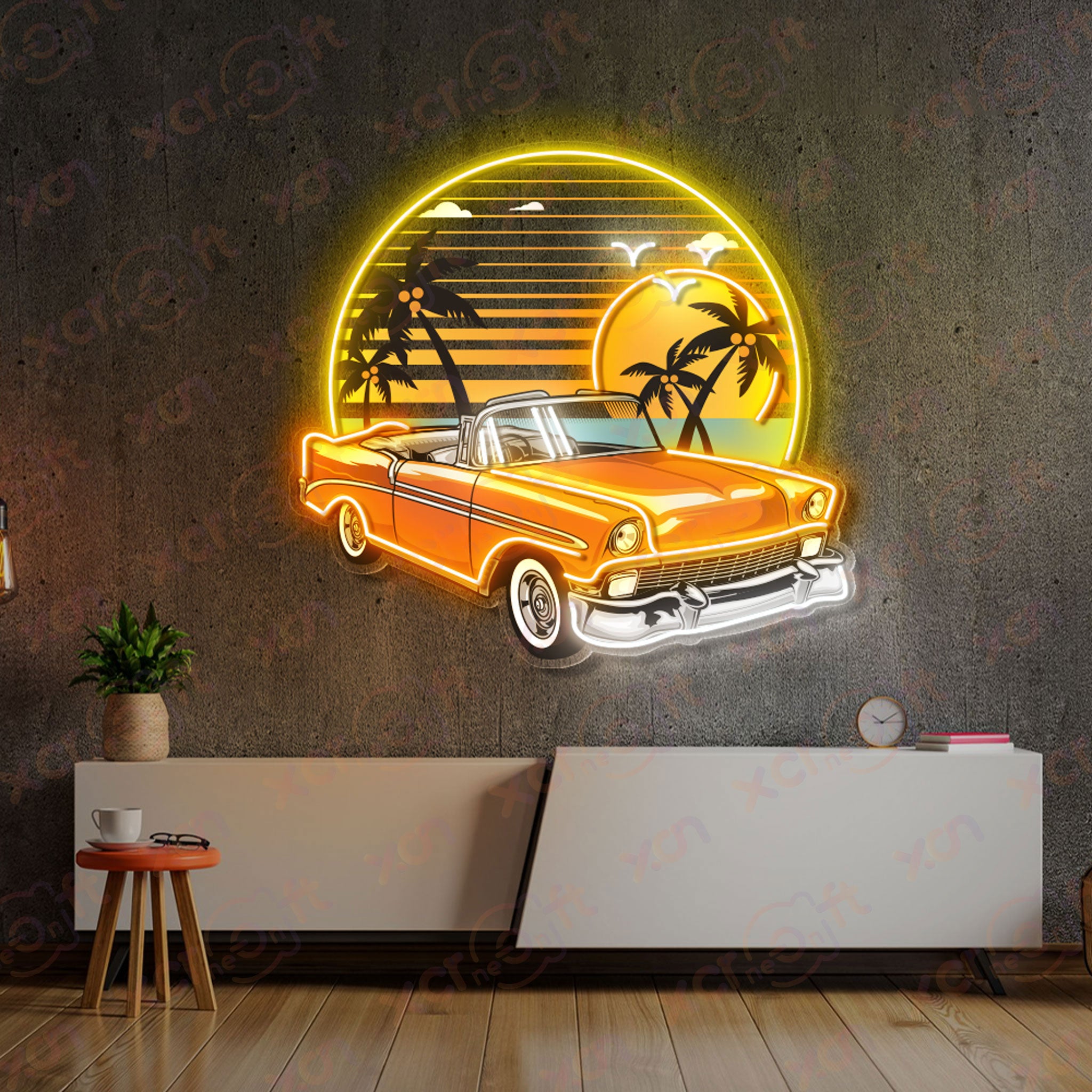 Muscle Car Neon Signs Decoration Vintage Art