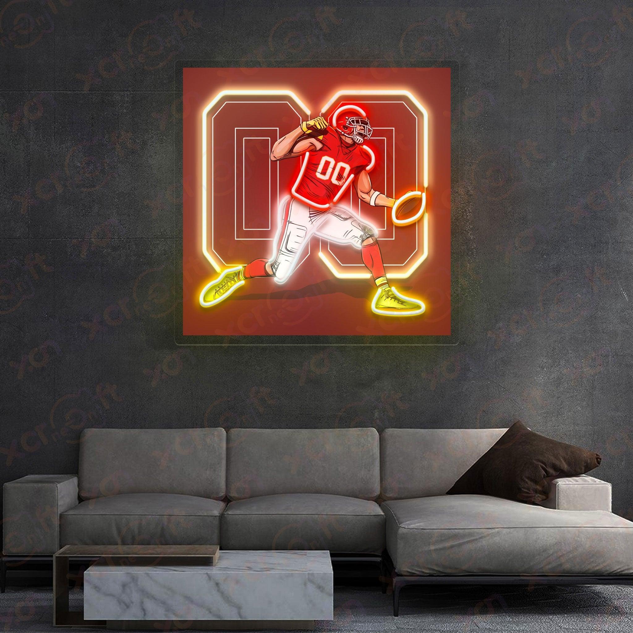 LED Neon Sign: Baseball Theme, Energetic Display