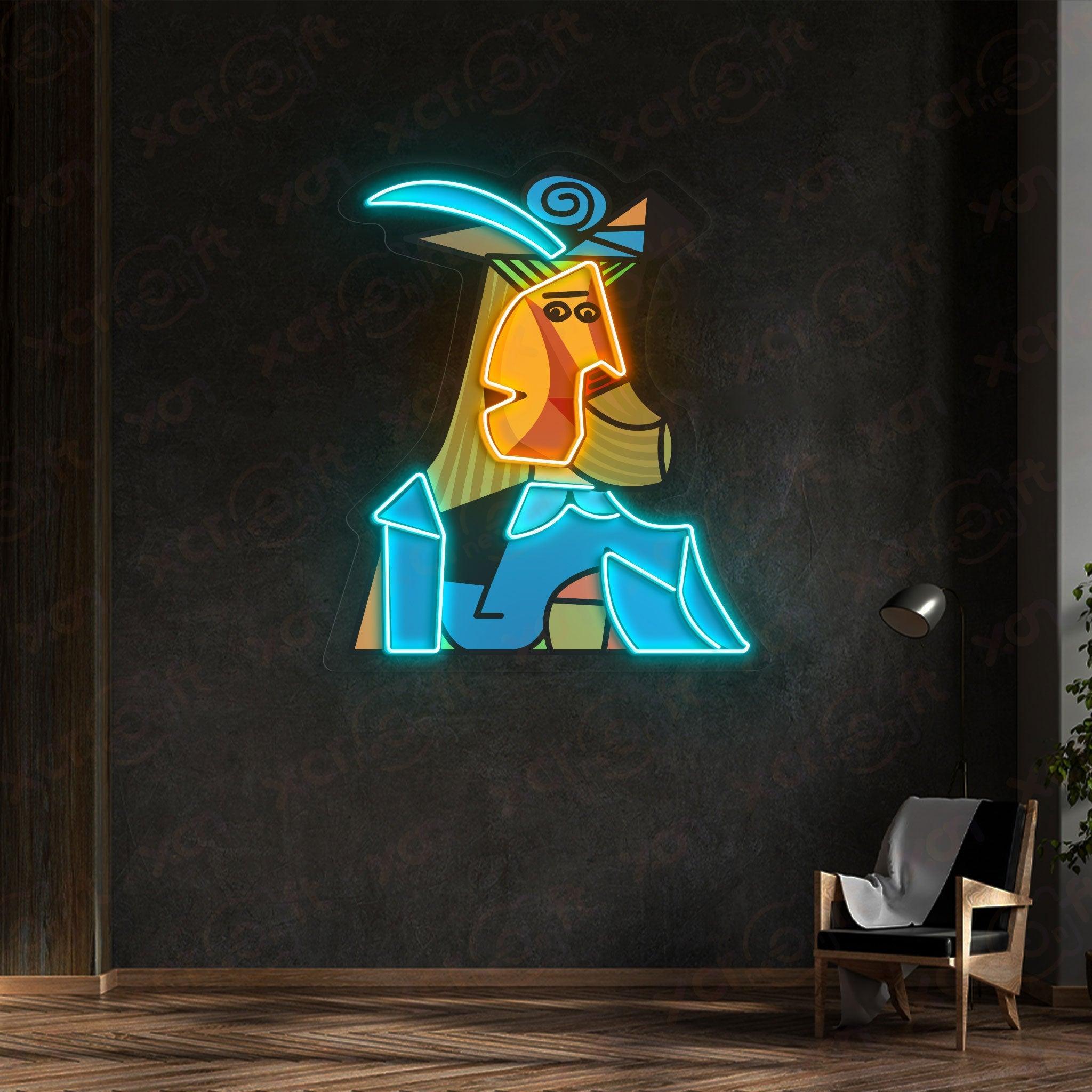 Cubist Woman High-quality Neon Signs