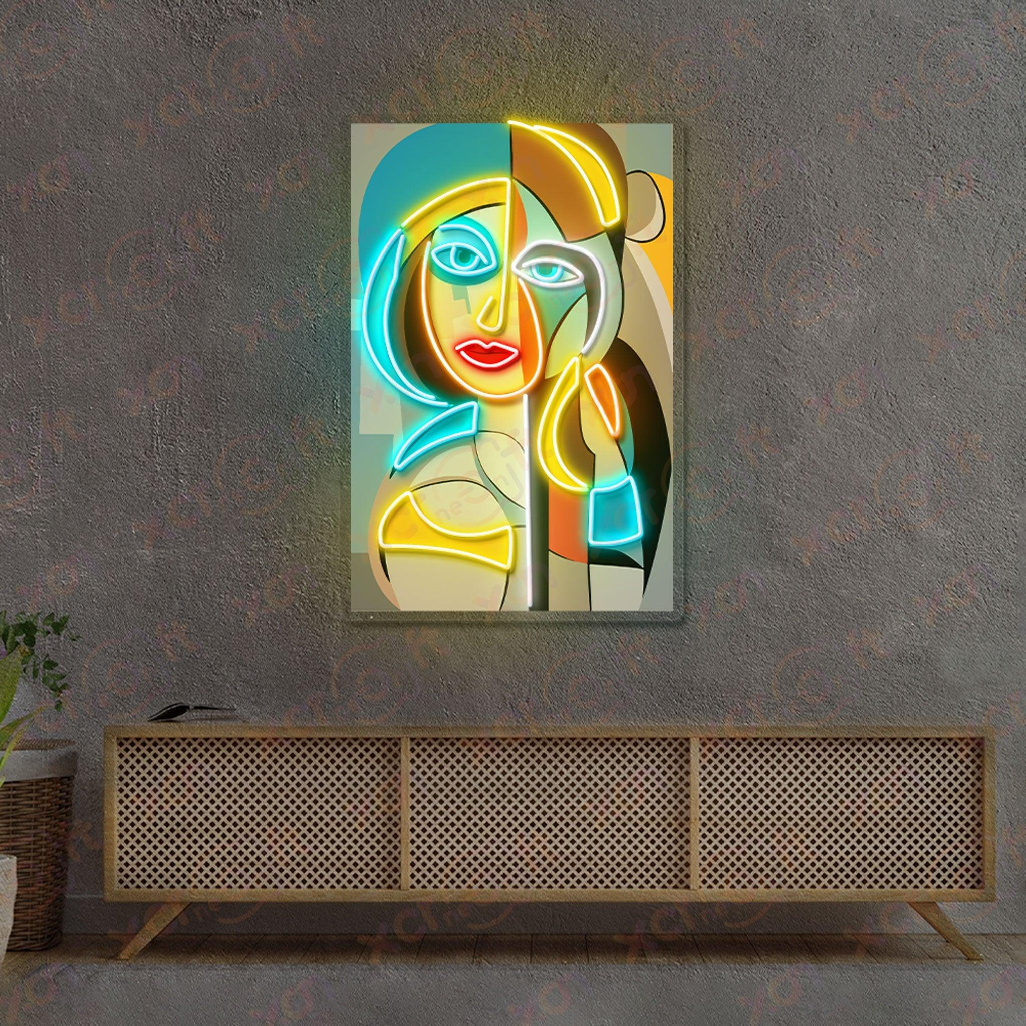 Woman Abstract LED Neon Light Decor