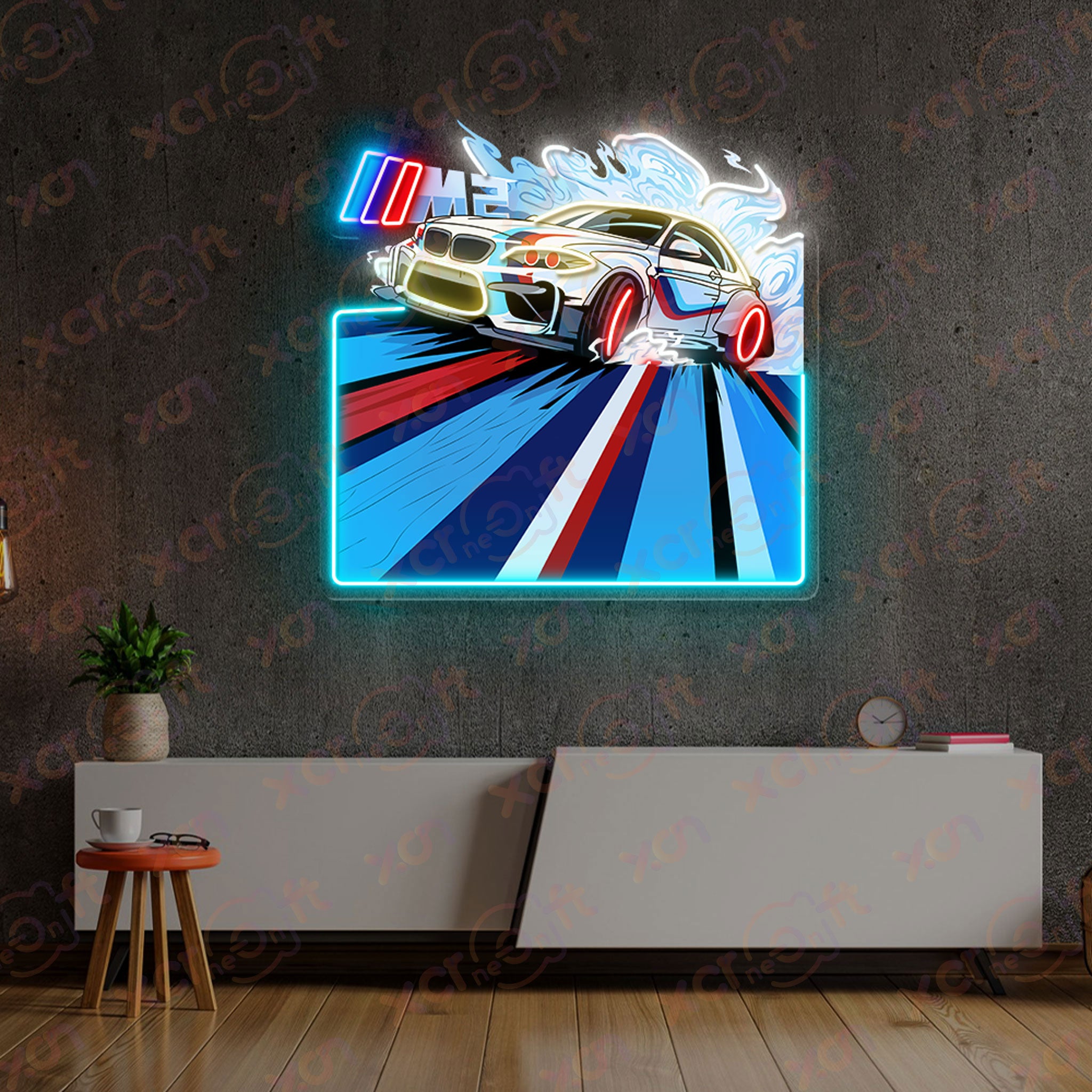 Cool Famous Automative Neon Wall Art Decor Hanging