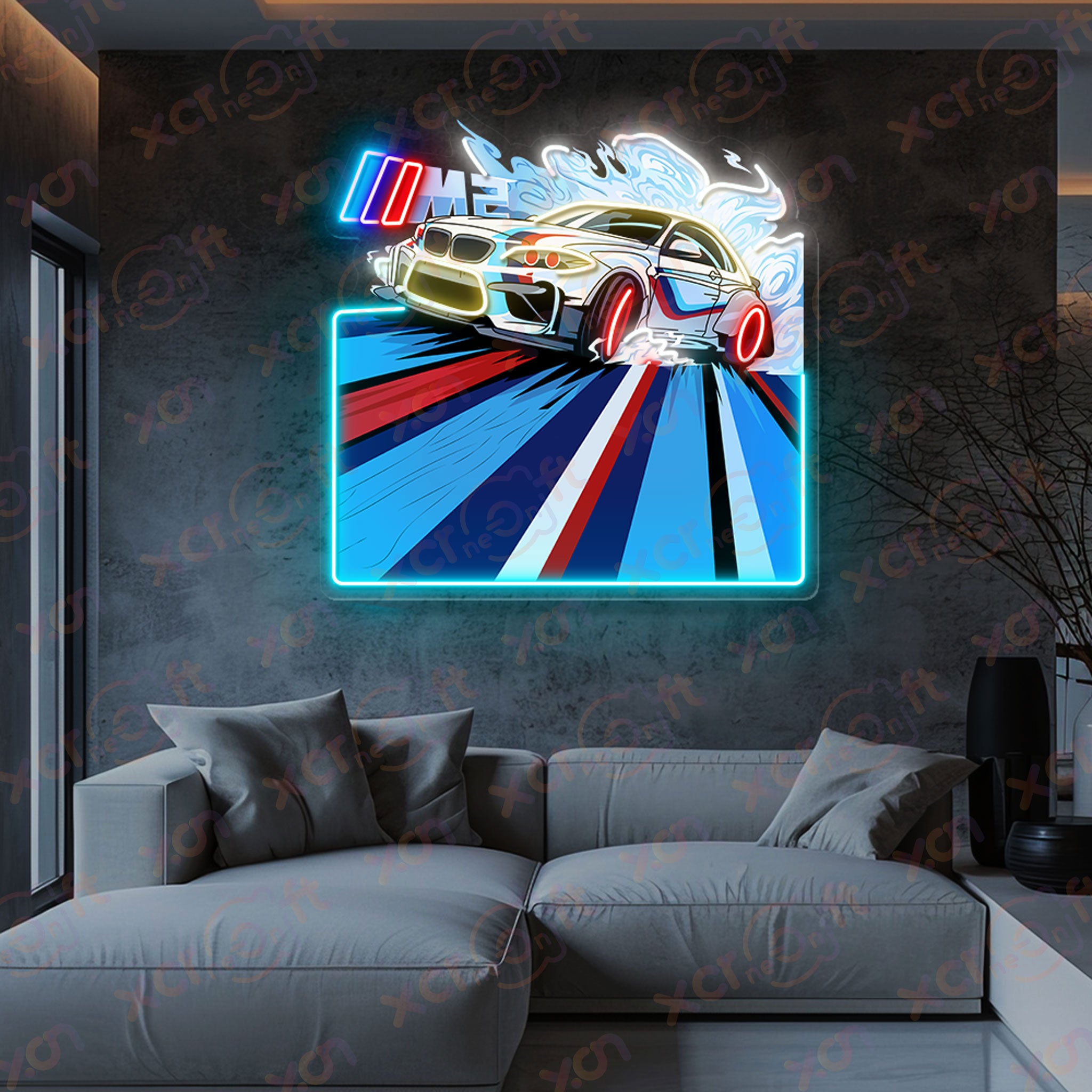 Cool Famous Automative Neon Wall Art Decor Hanging