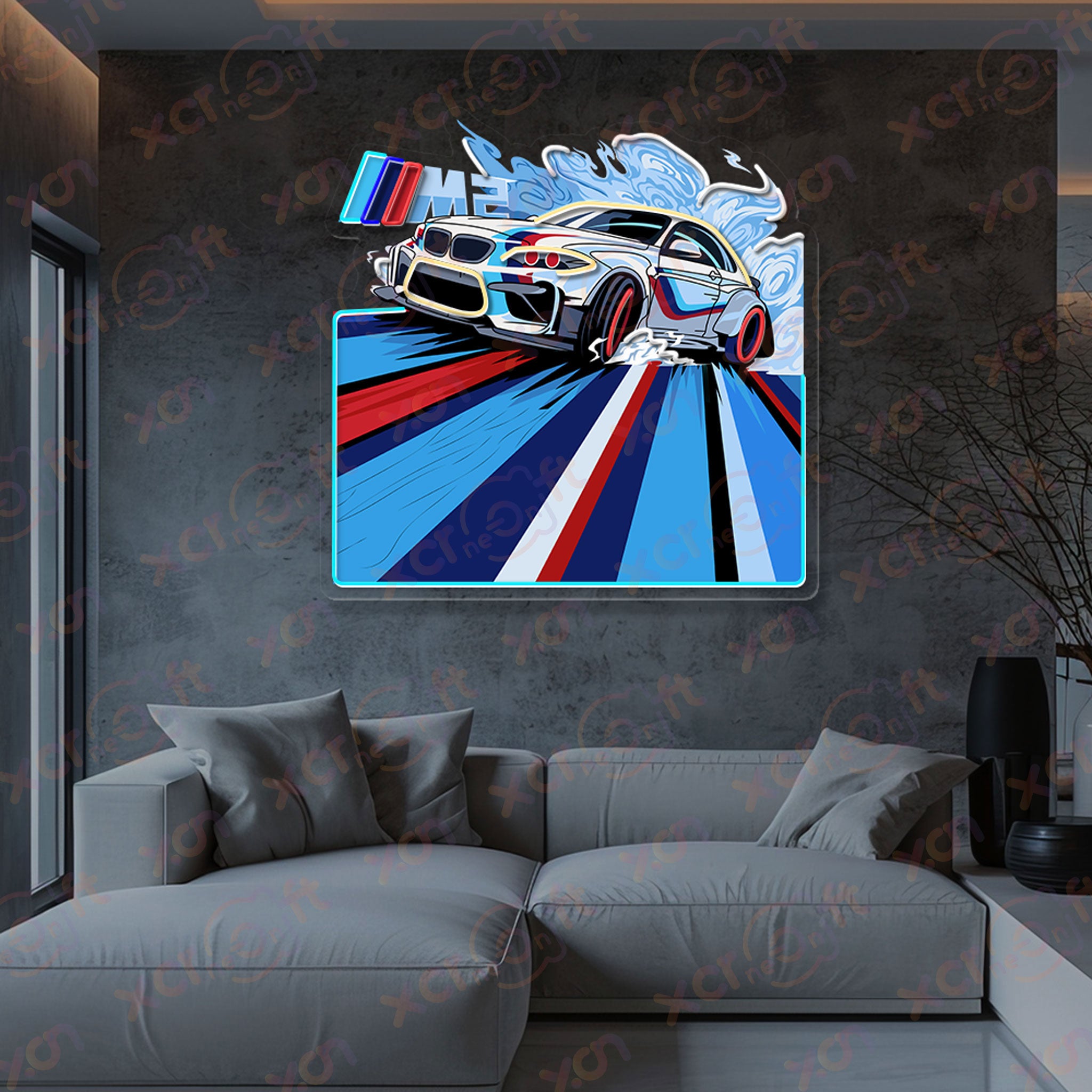 Cool Famous Automative Neon Wall Art Decor Hanging