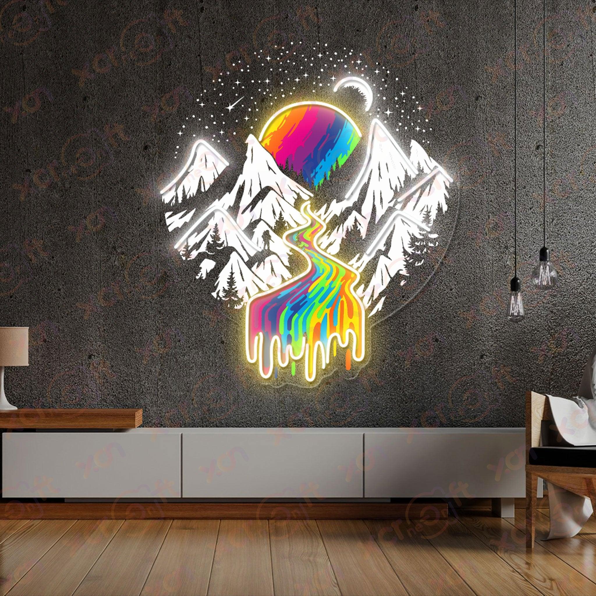 Trippy Planet Printed LED Neon Sign