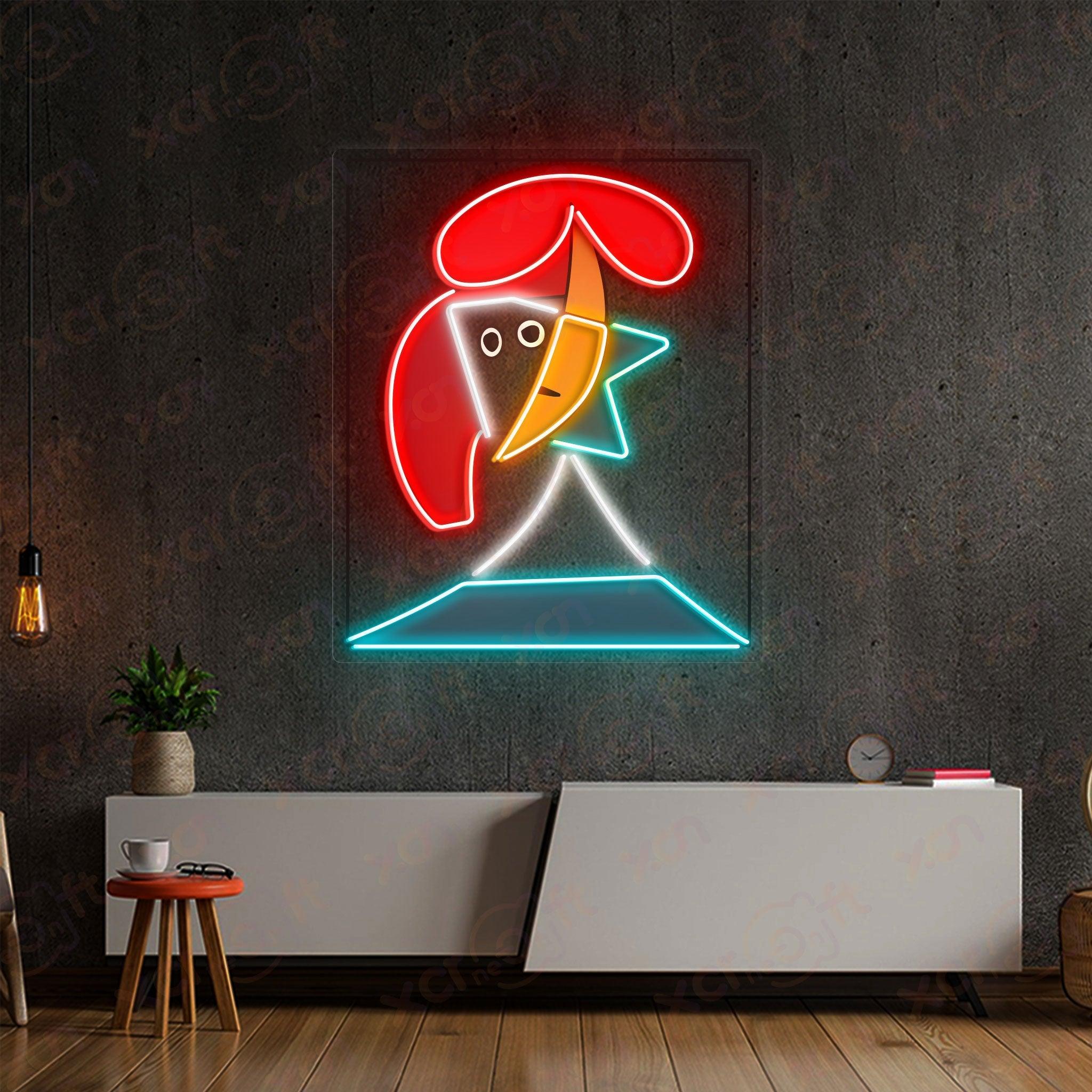 Cubist Rooster Neon LED Sign