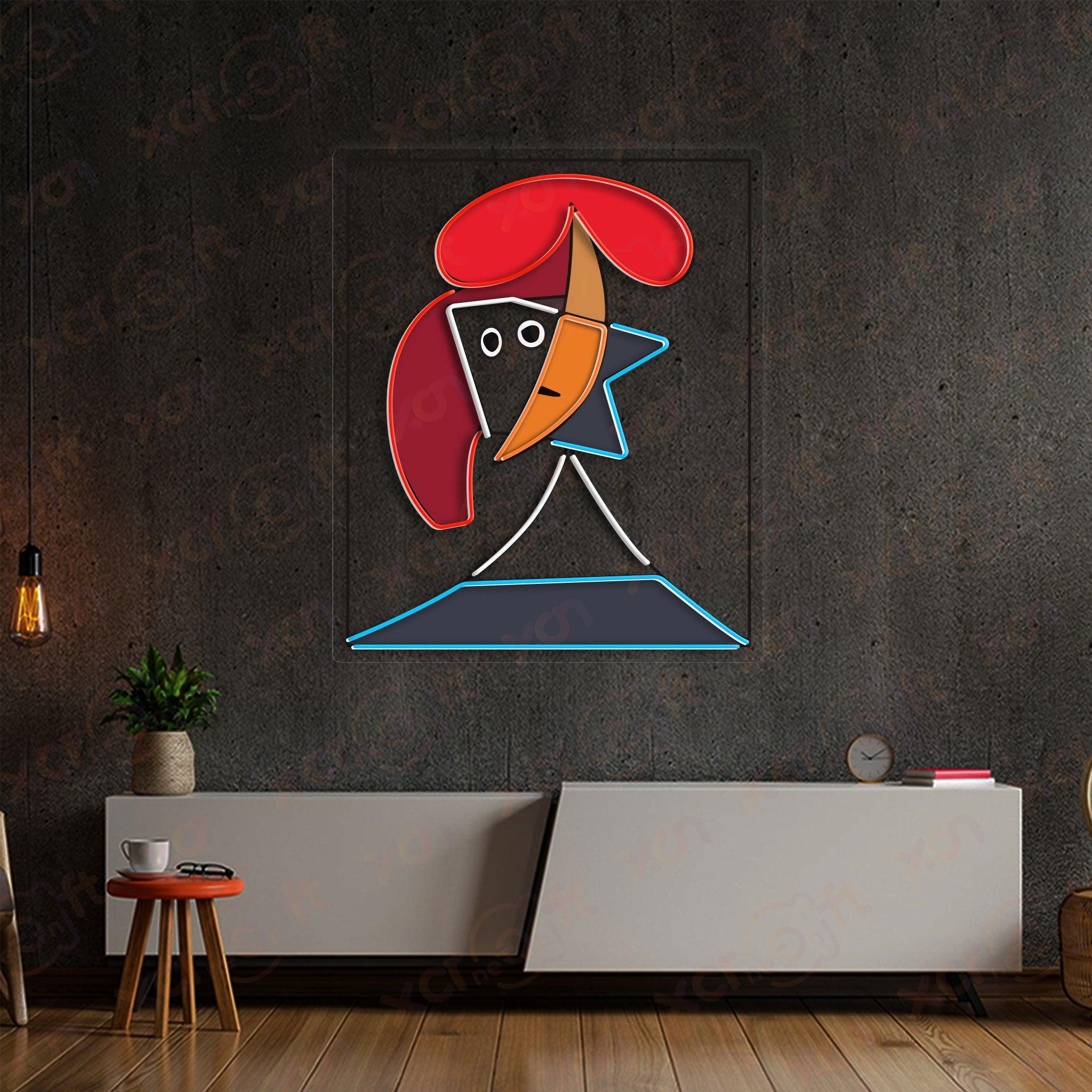 Cubist Rooster Neon LED Sign