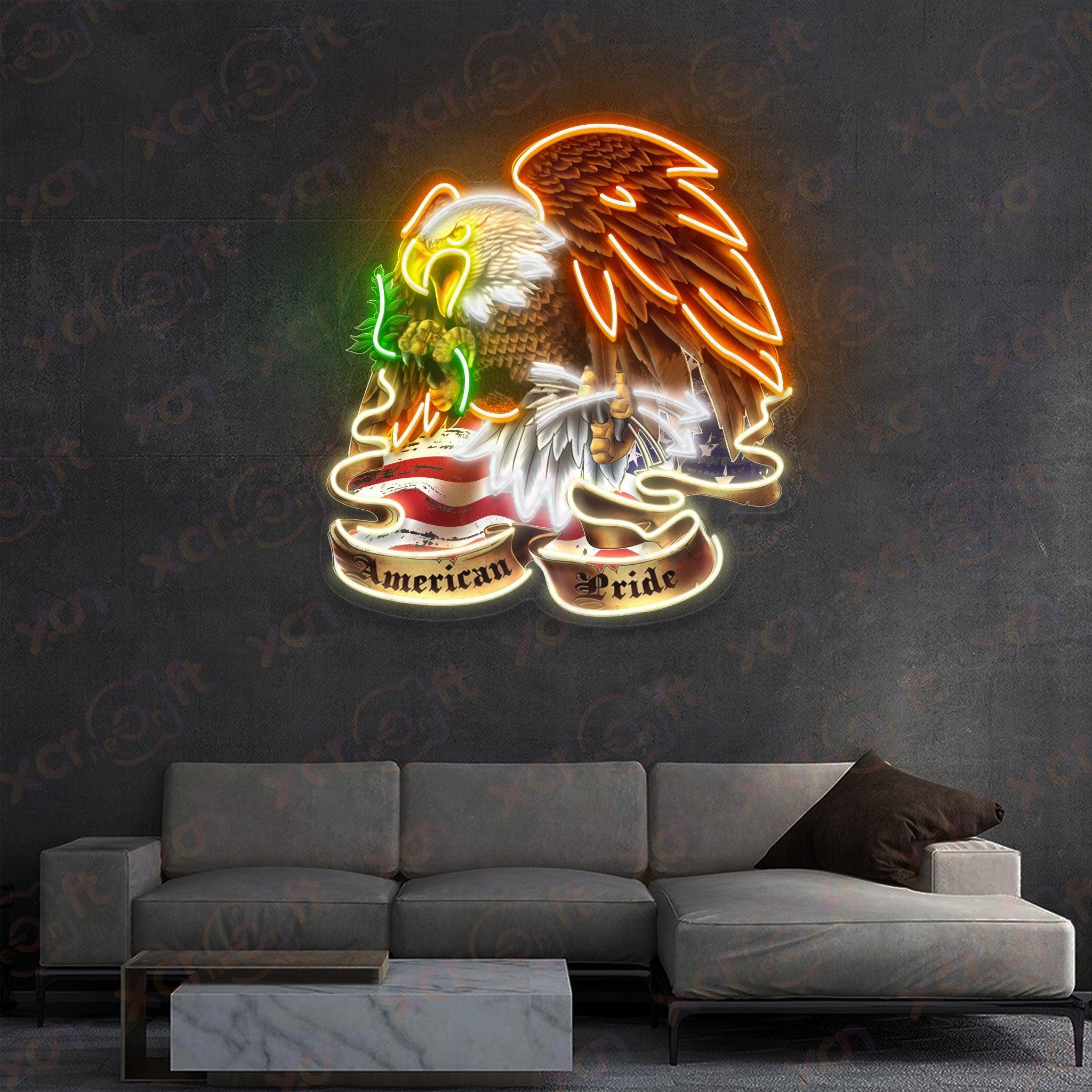 Eagle American Pride LED Neon Sign