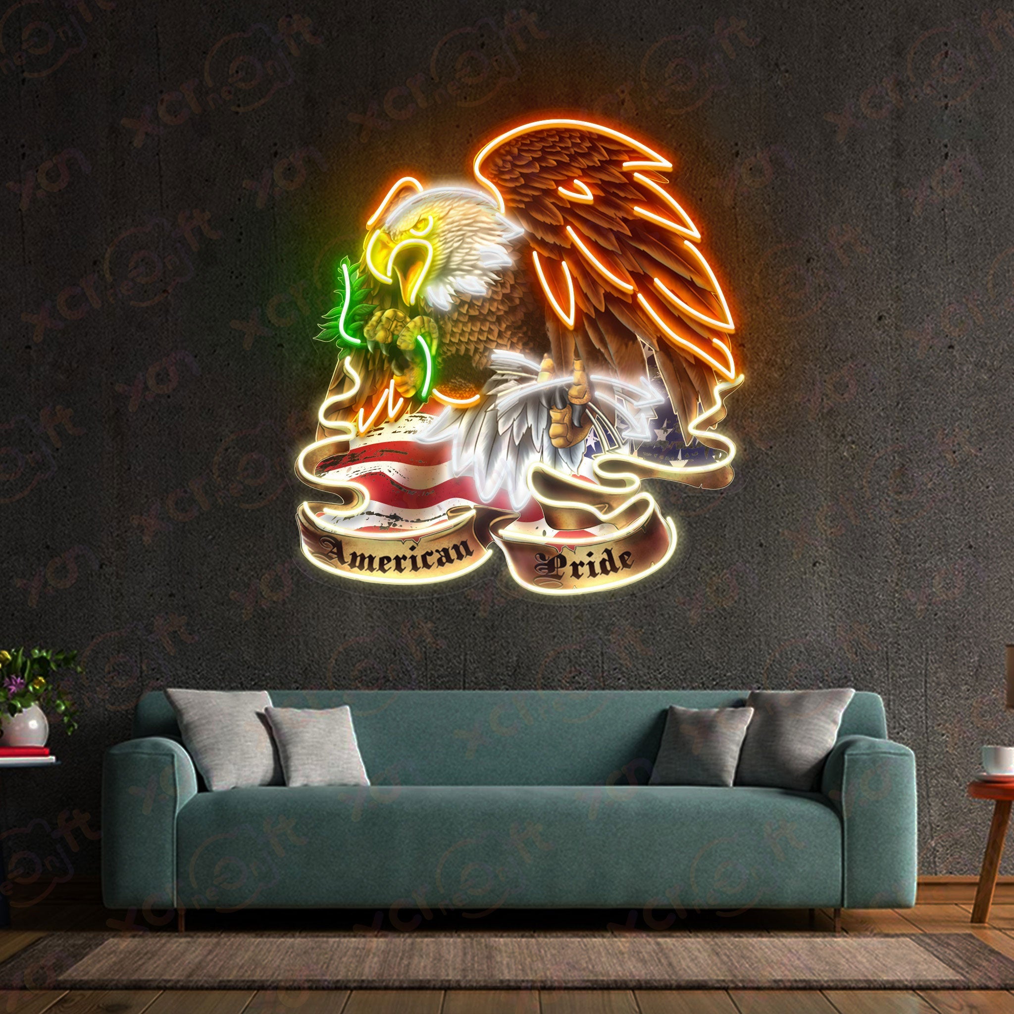 Eagle American Pride LED Neon Sign