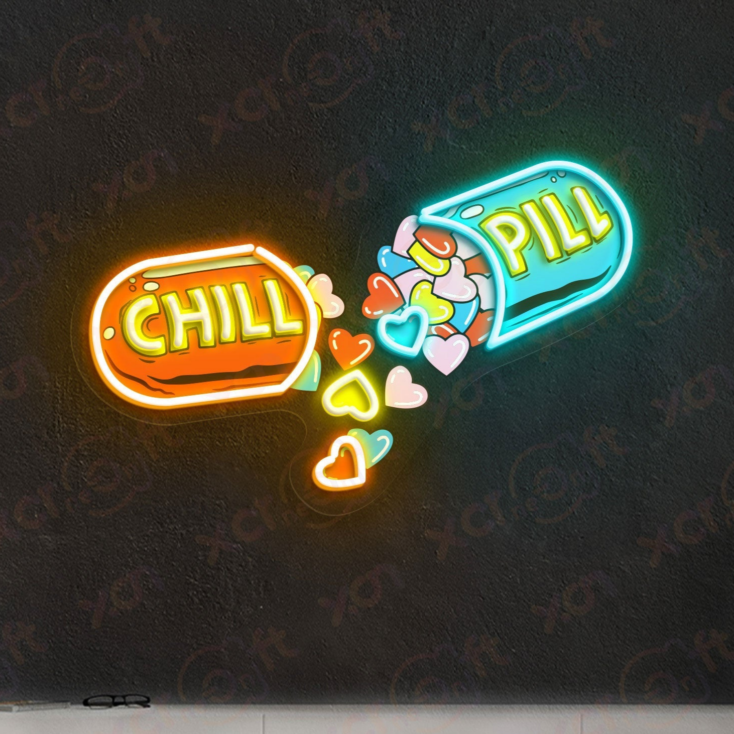 Pill Chill Neon Sign