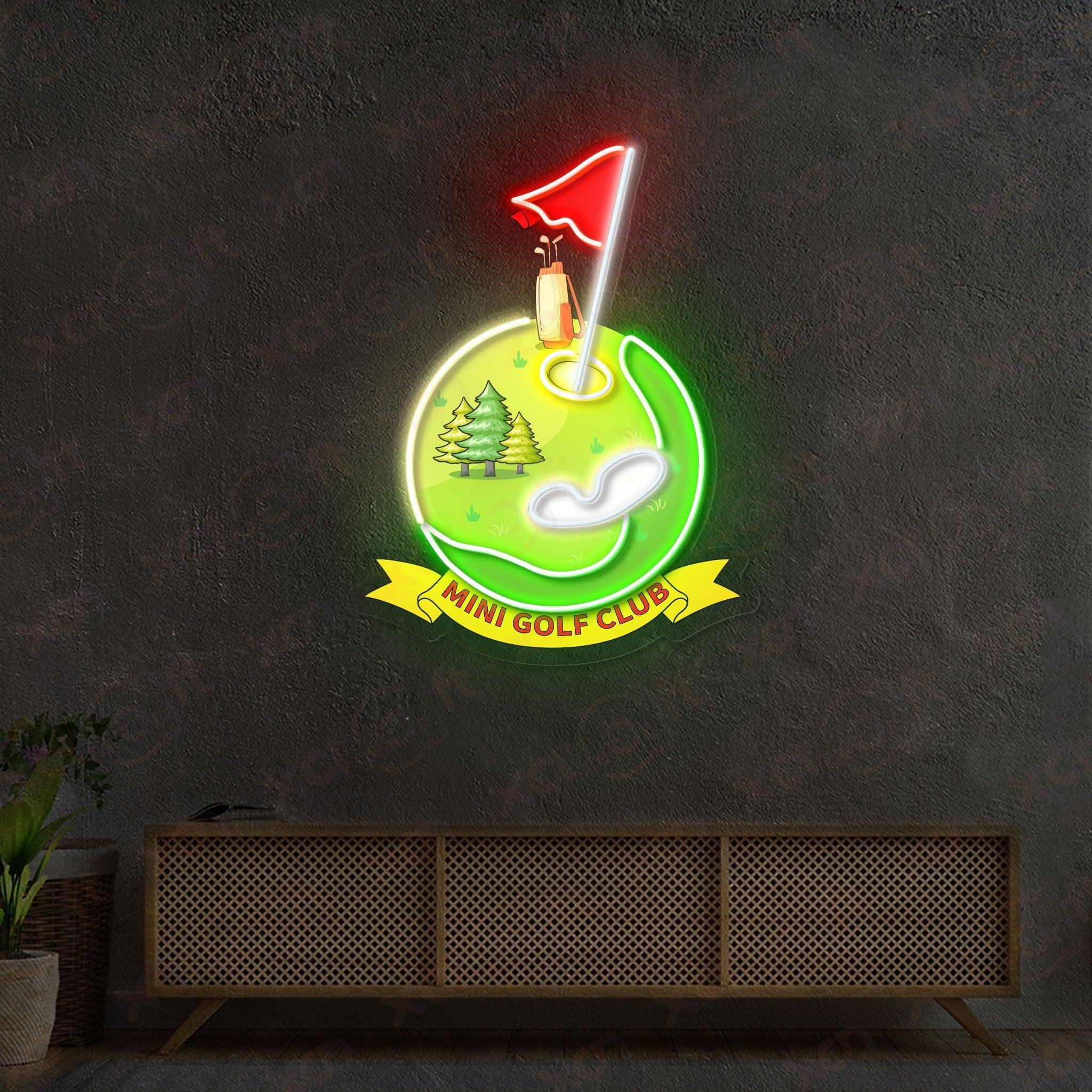 Golf Club Neon Wall Art