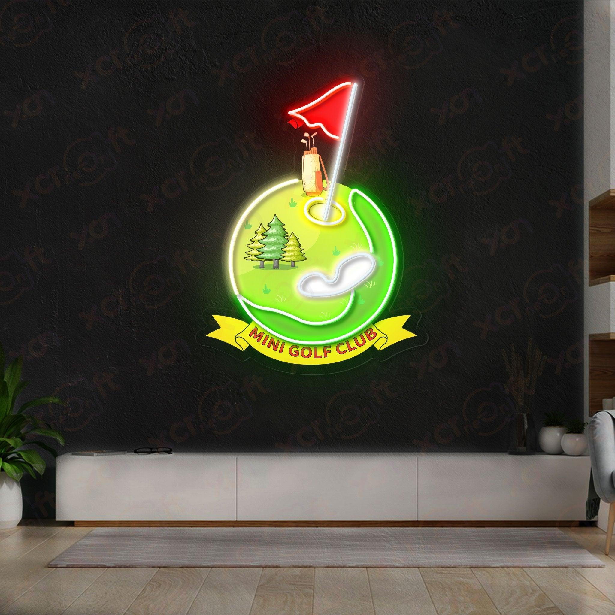 Golf Club Neon Wall Art