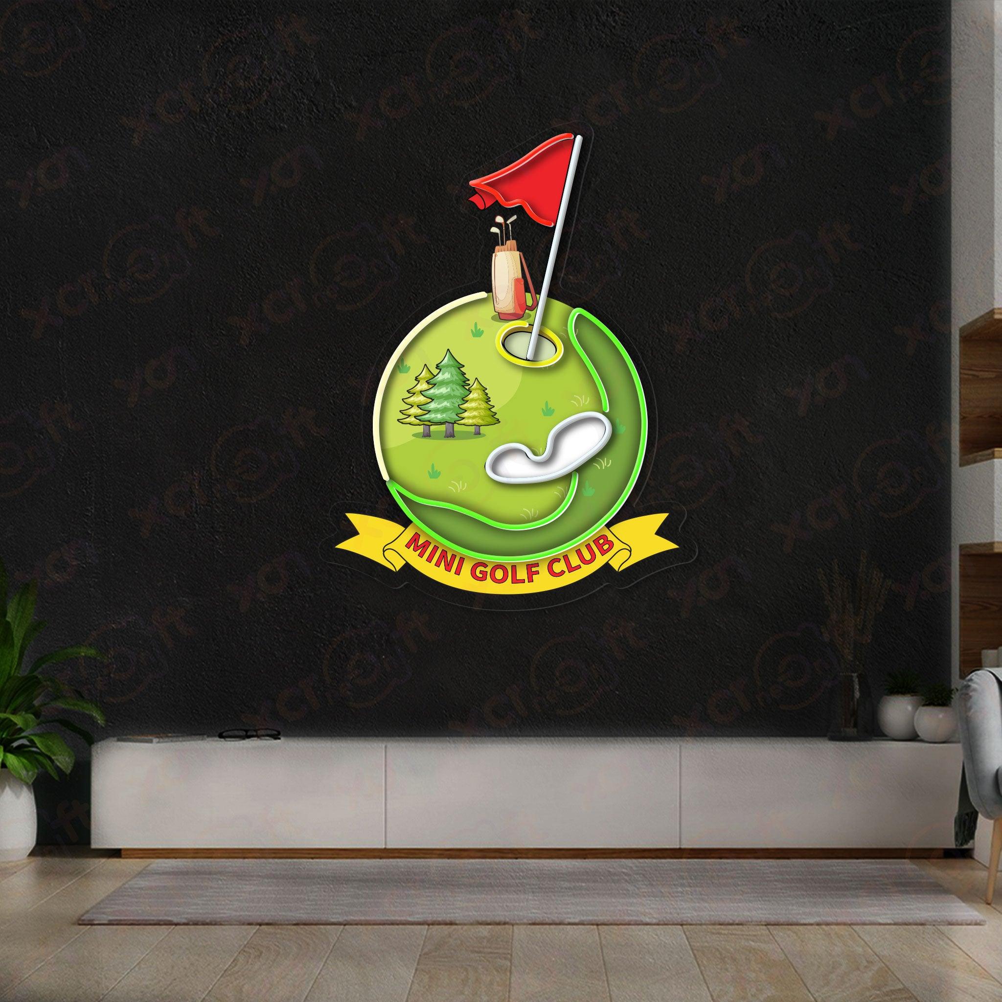 Golf Club Neon Wall Art