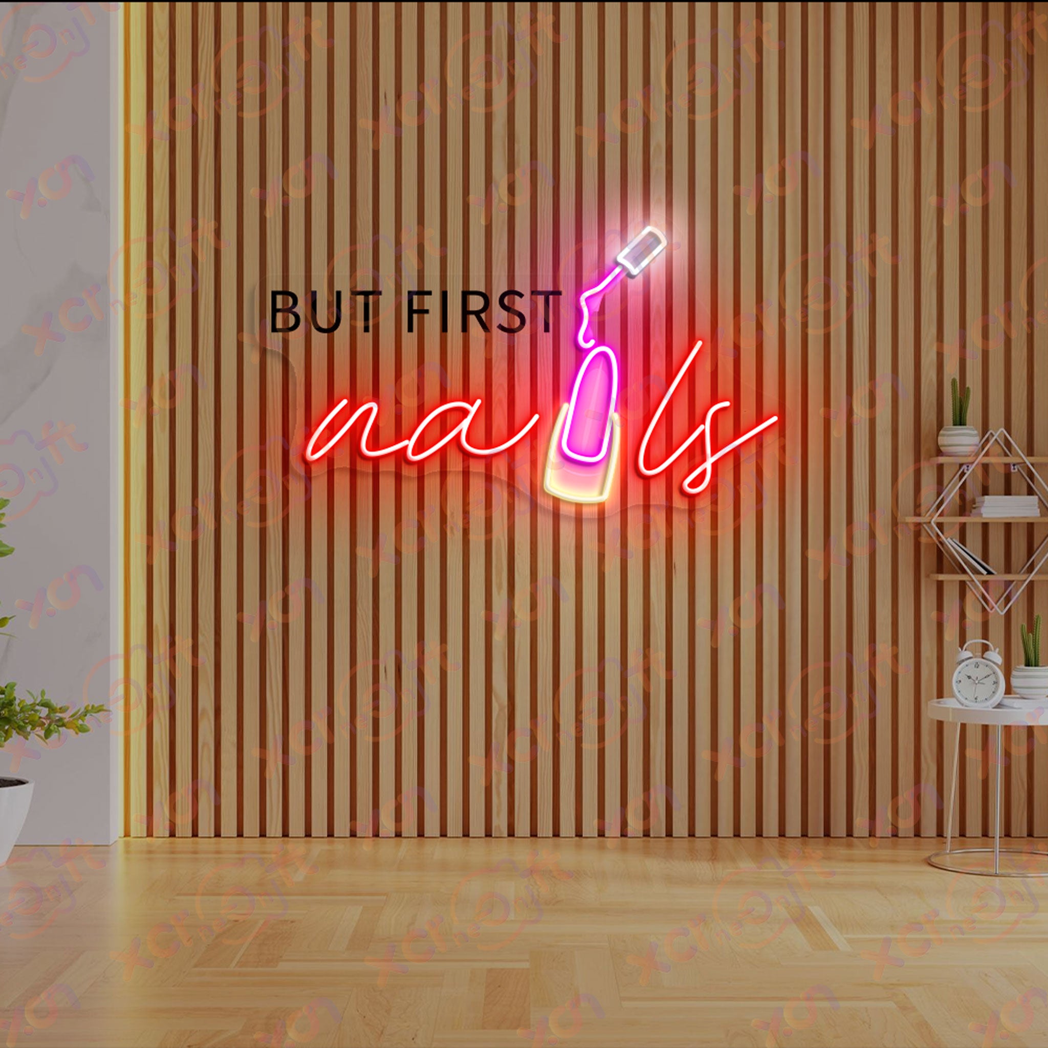 But Nail First LED Neon Wall Art