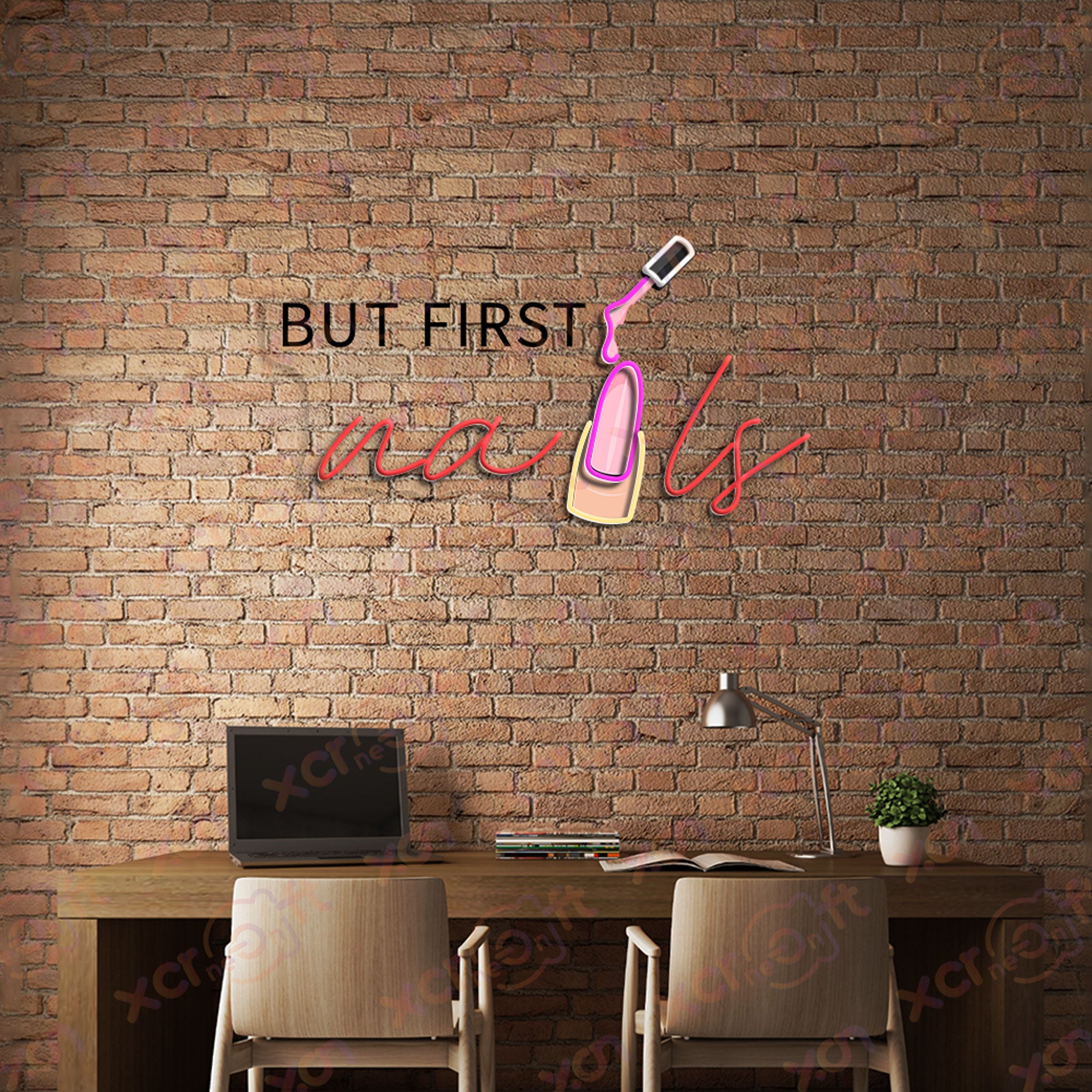 But Nail First LED Neon Wall Art