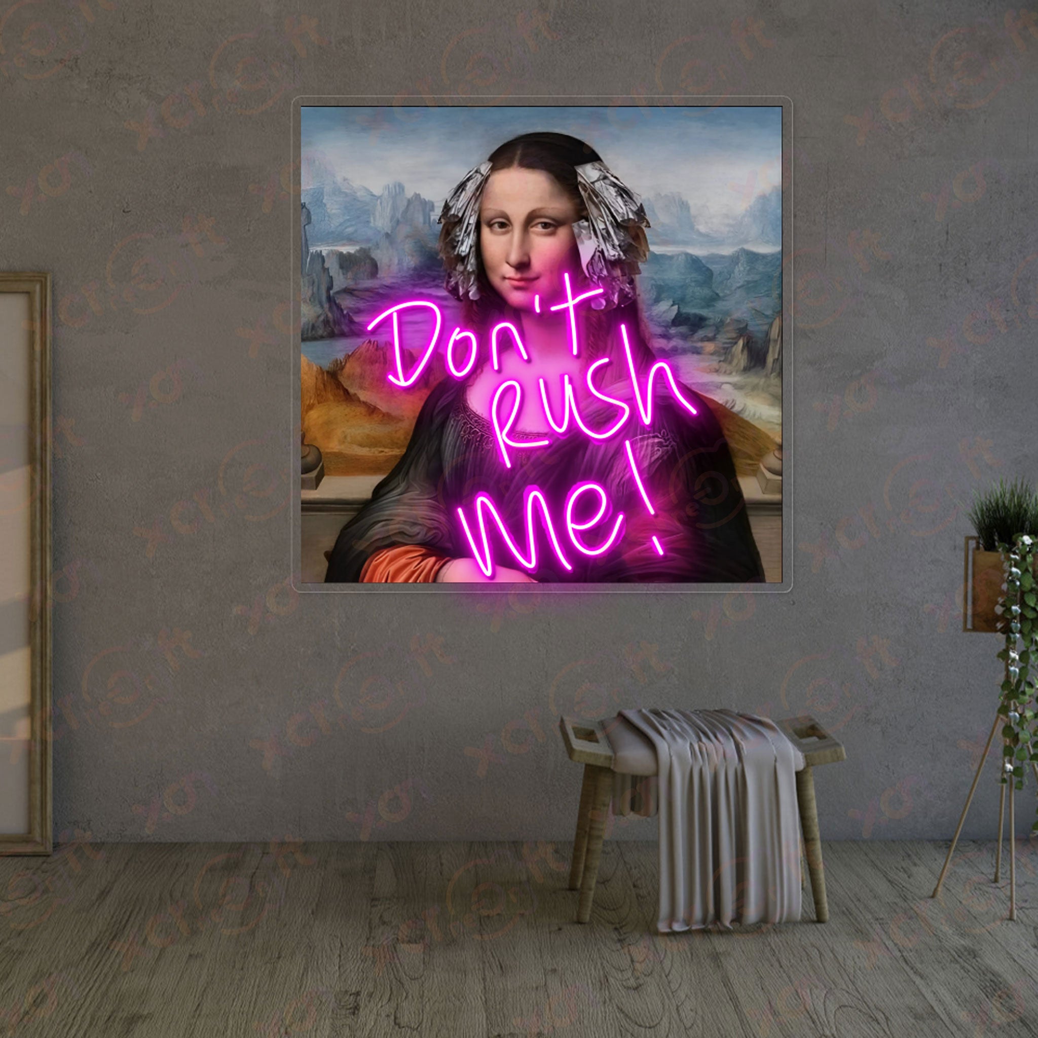 Don't Rush Me Mona Lisa High-quality Neon Signs