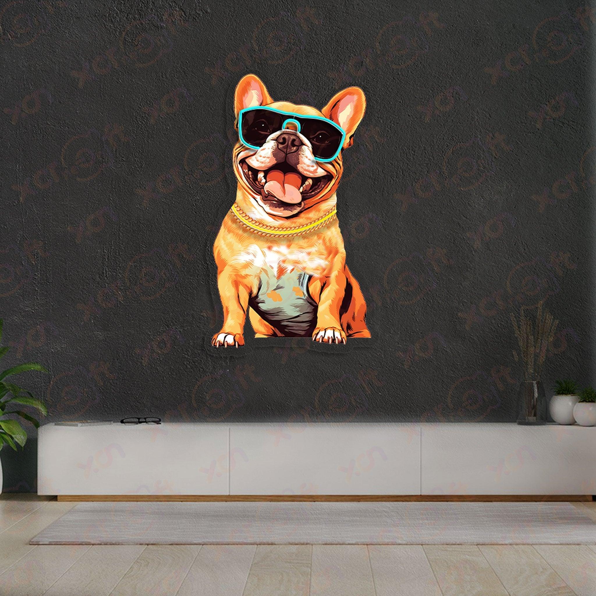 Fashion French Bulldog UV Neon Signs