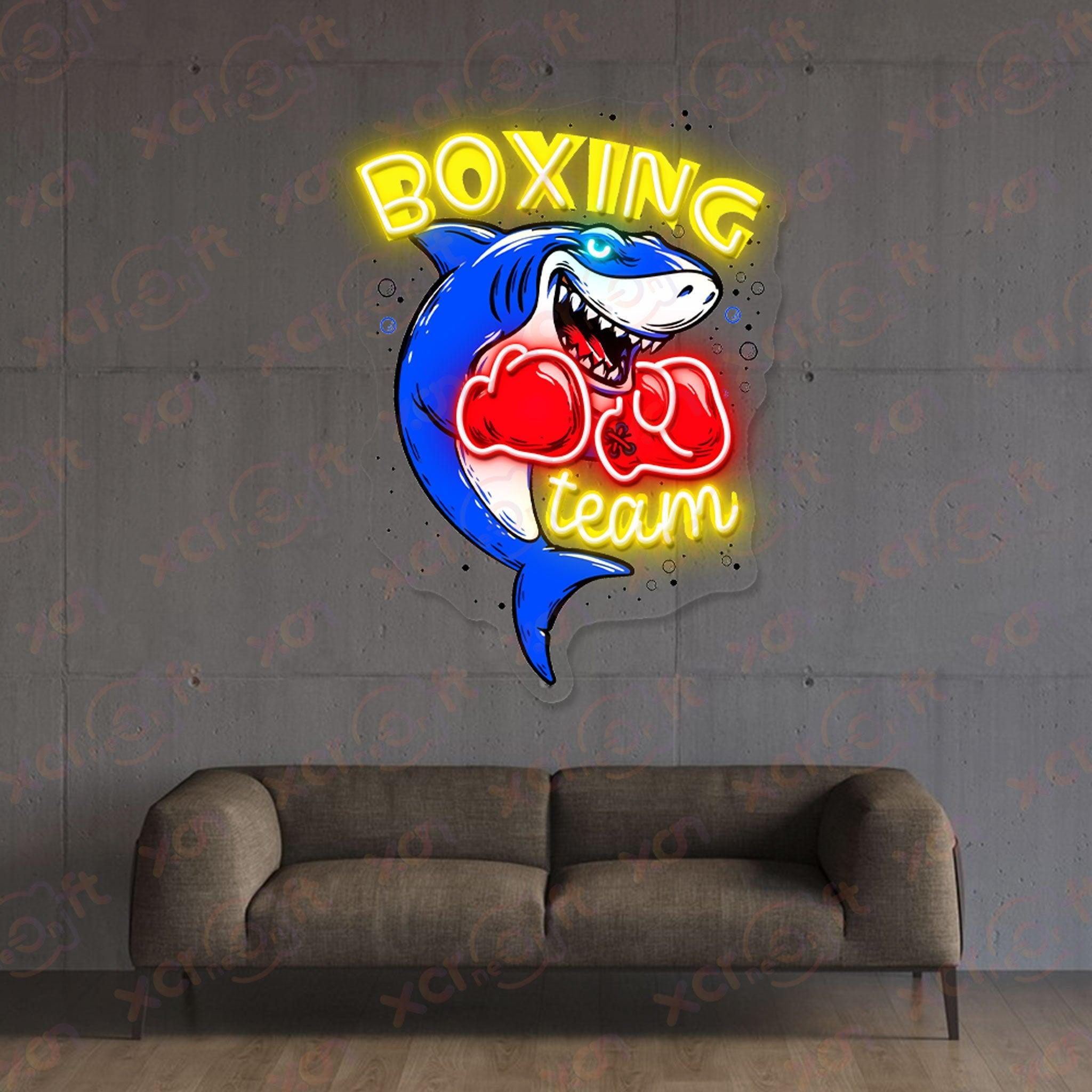 Shark Boxing LED Neon Light