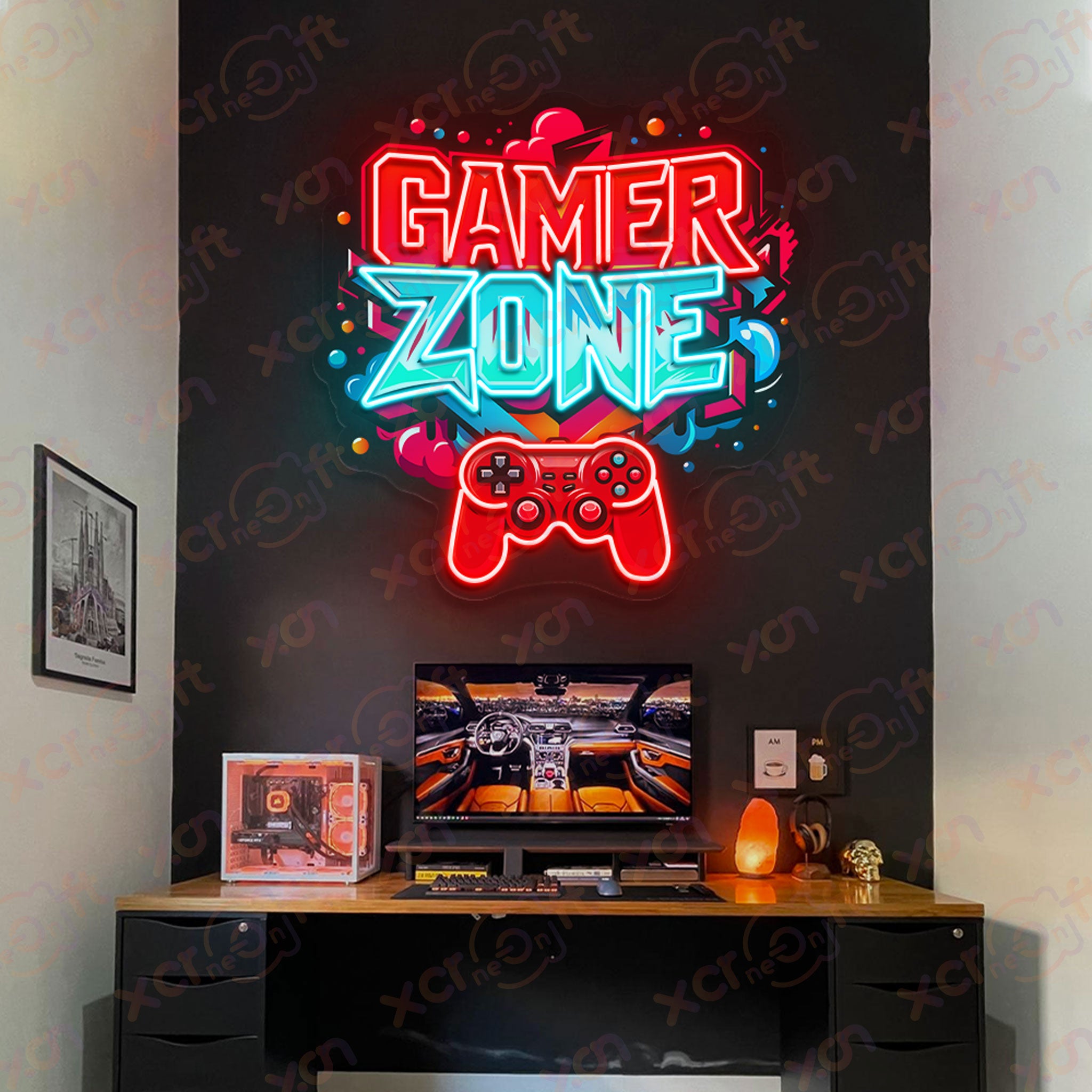 Game Zone Decor Custom Led Neon for Gaming Room