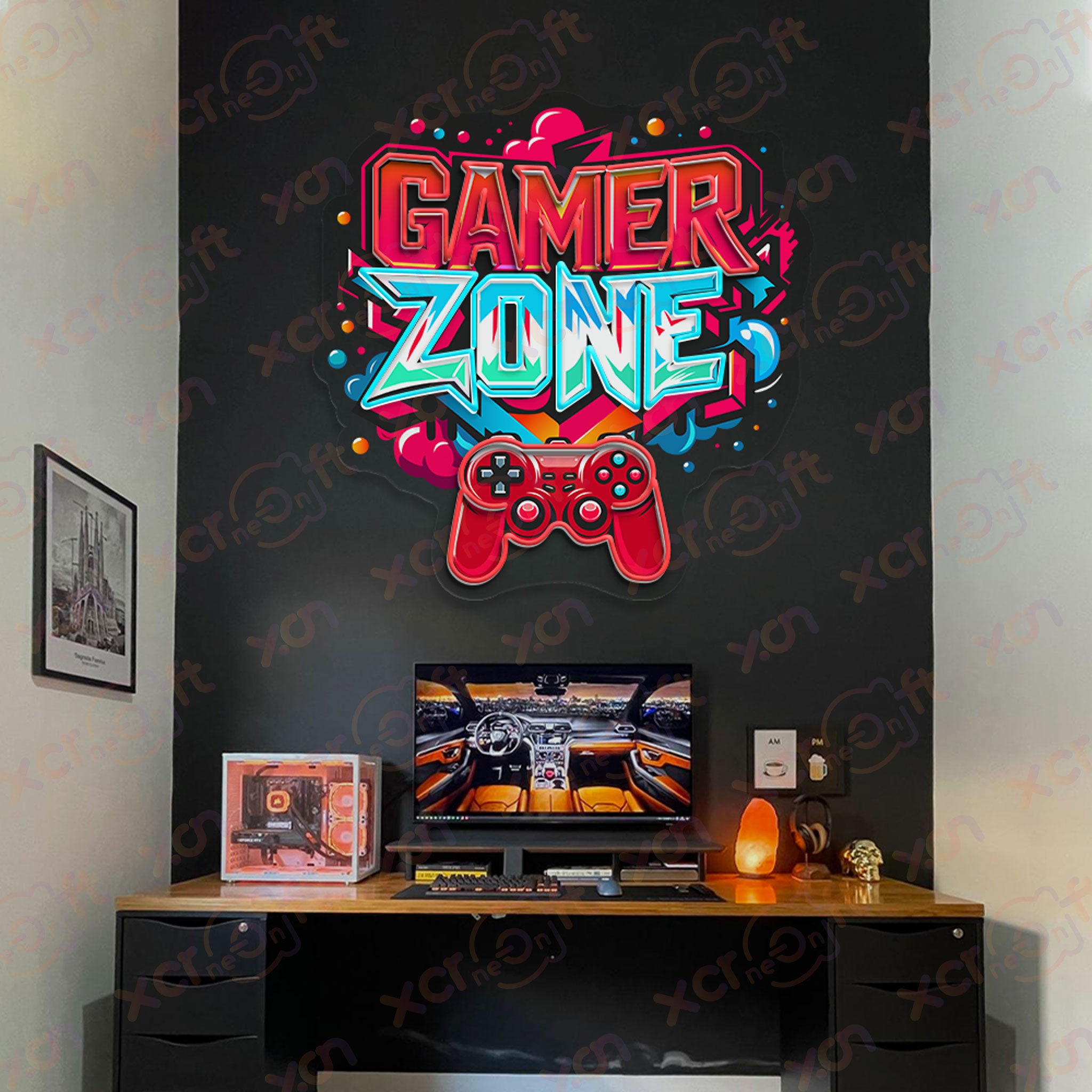 Game Zone Decor Custom Led Neon for Gaming Room