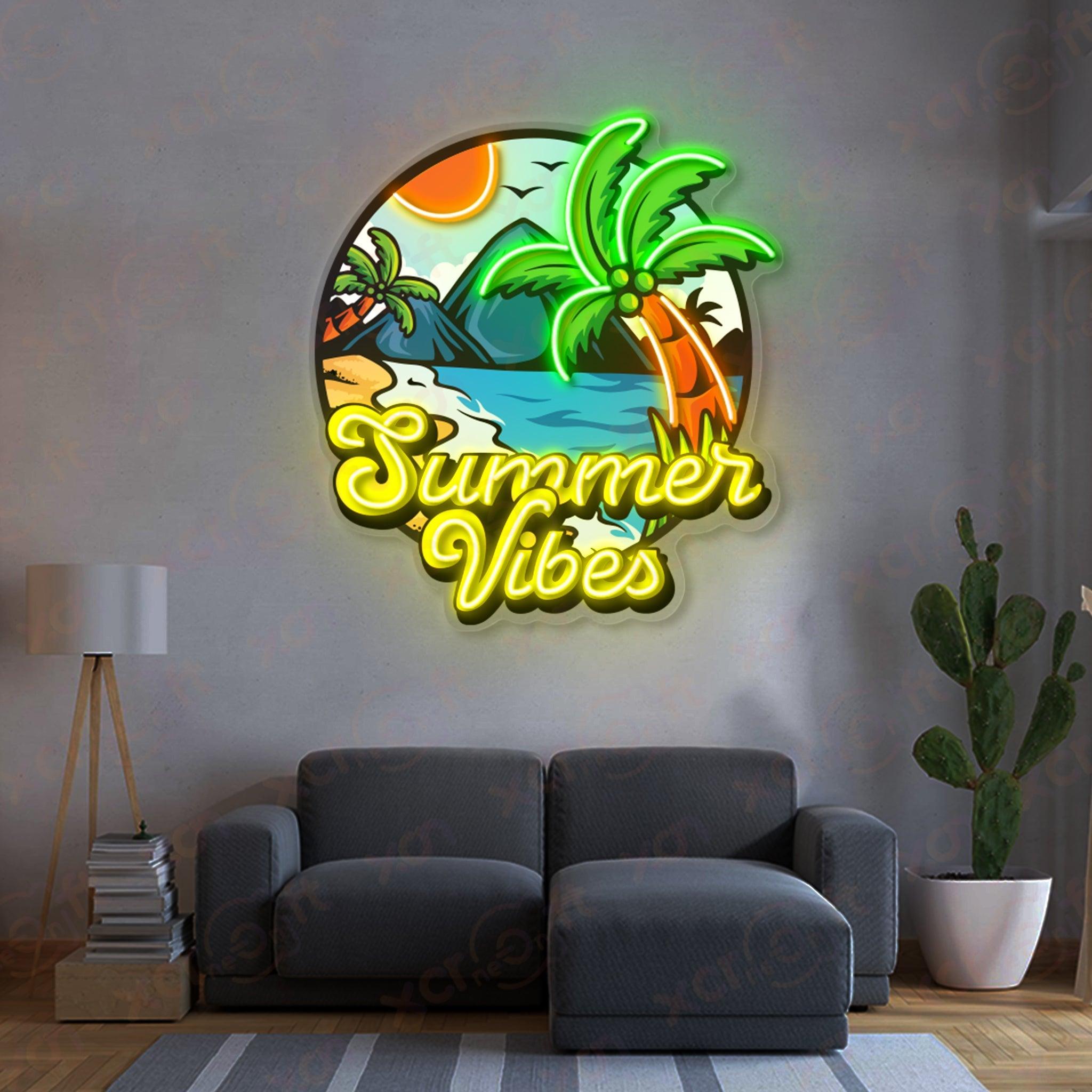 Summer Vibes LED Neon Wall Art