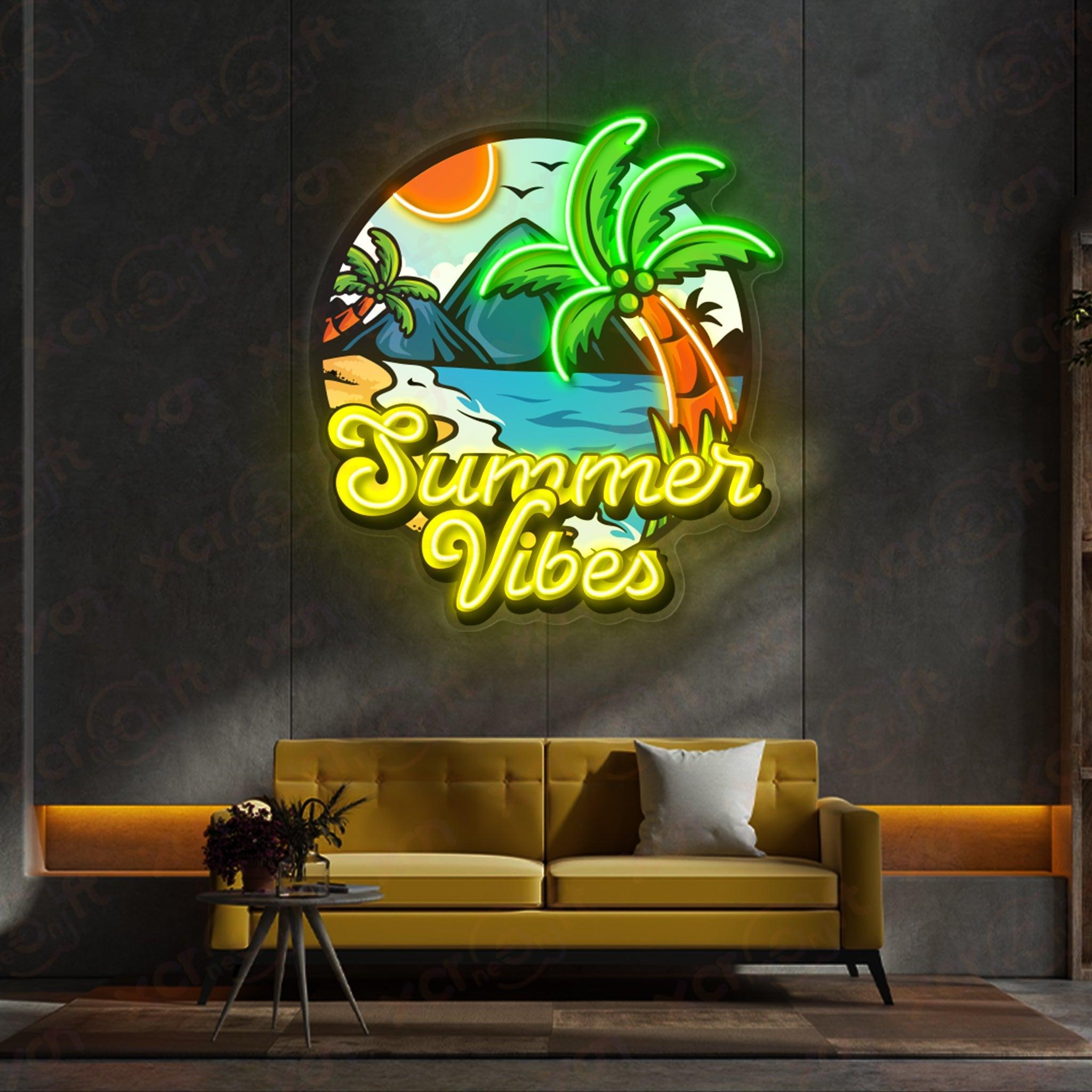 Summer Vibes LED Neon Wall Art