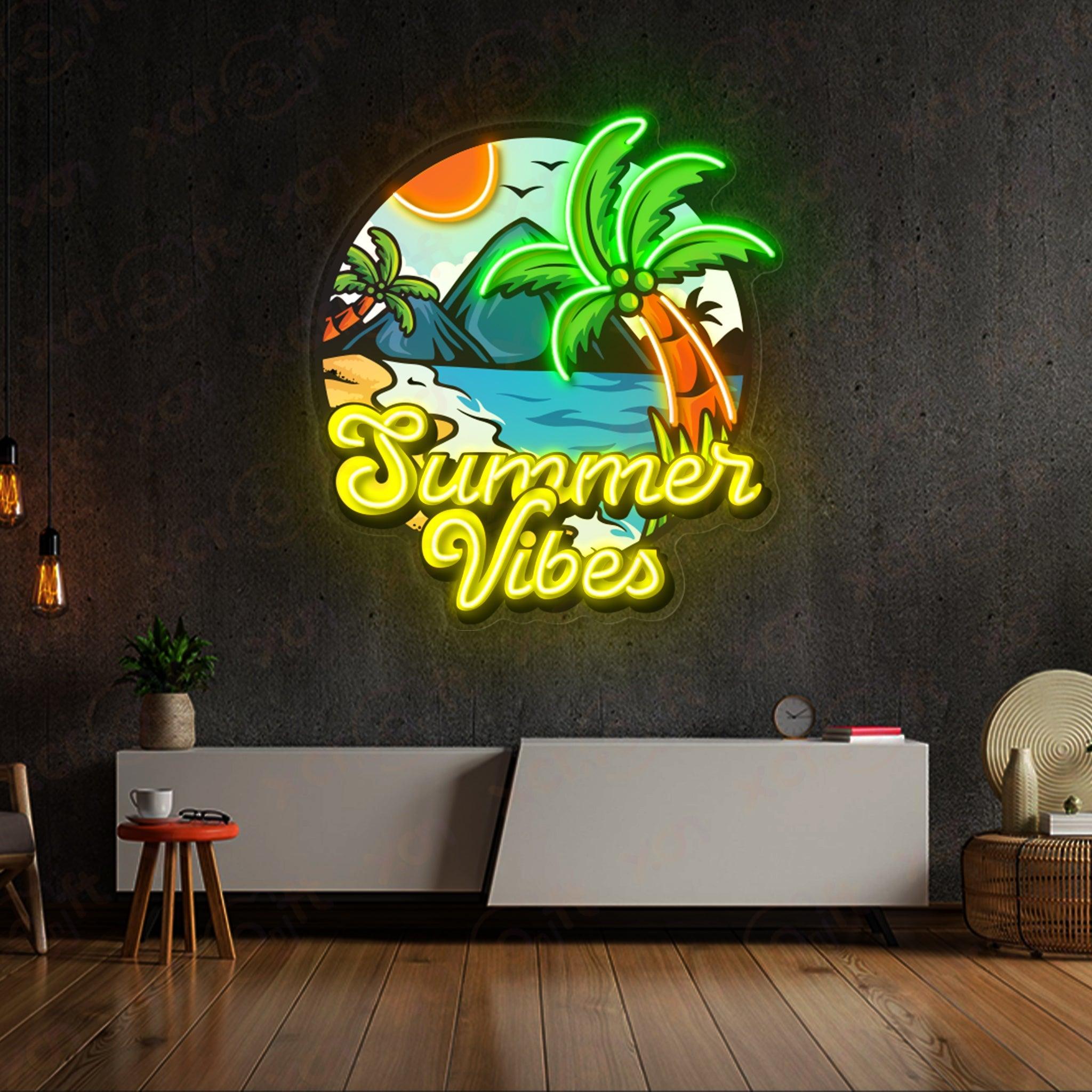 Summer Vibes LED Neon Wall Art