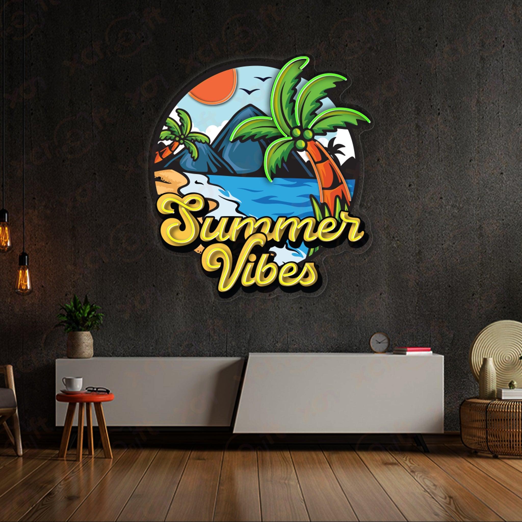 Summer Vibes LED Neon Wall Art