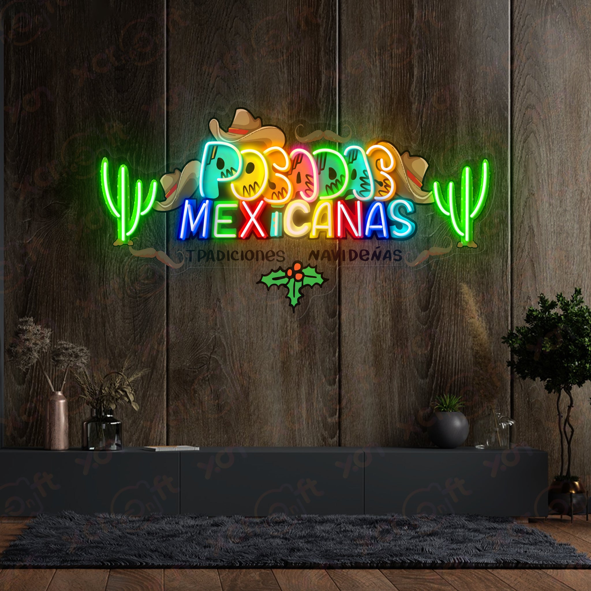 Posadas Mexicanas Neon Signs Decoration