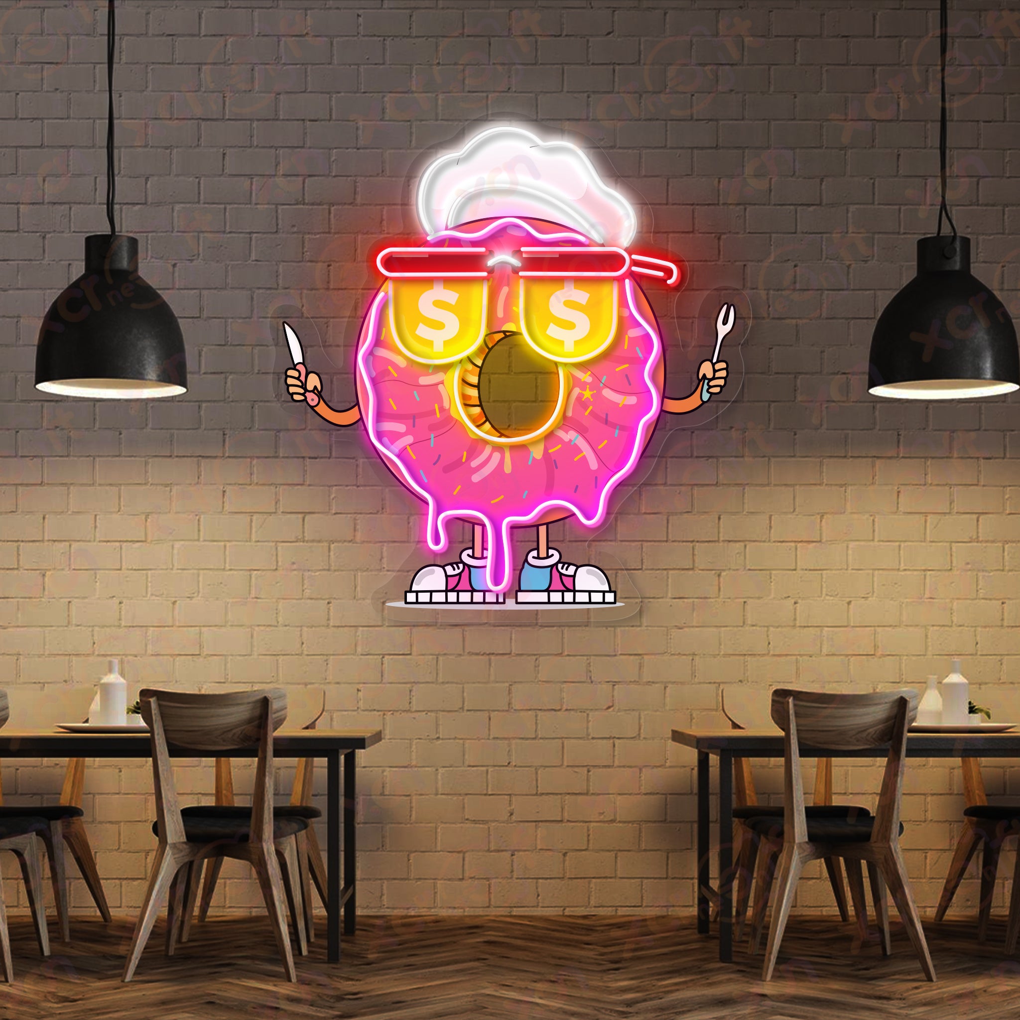 Donut Logo LED Neon Light