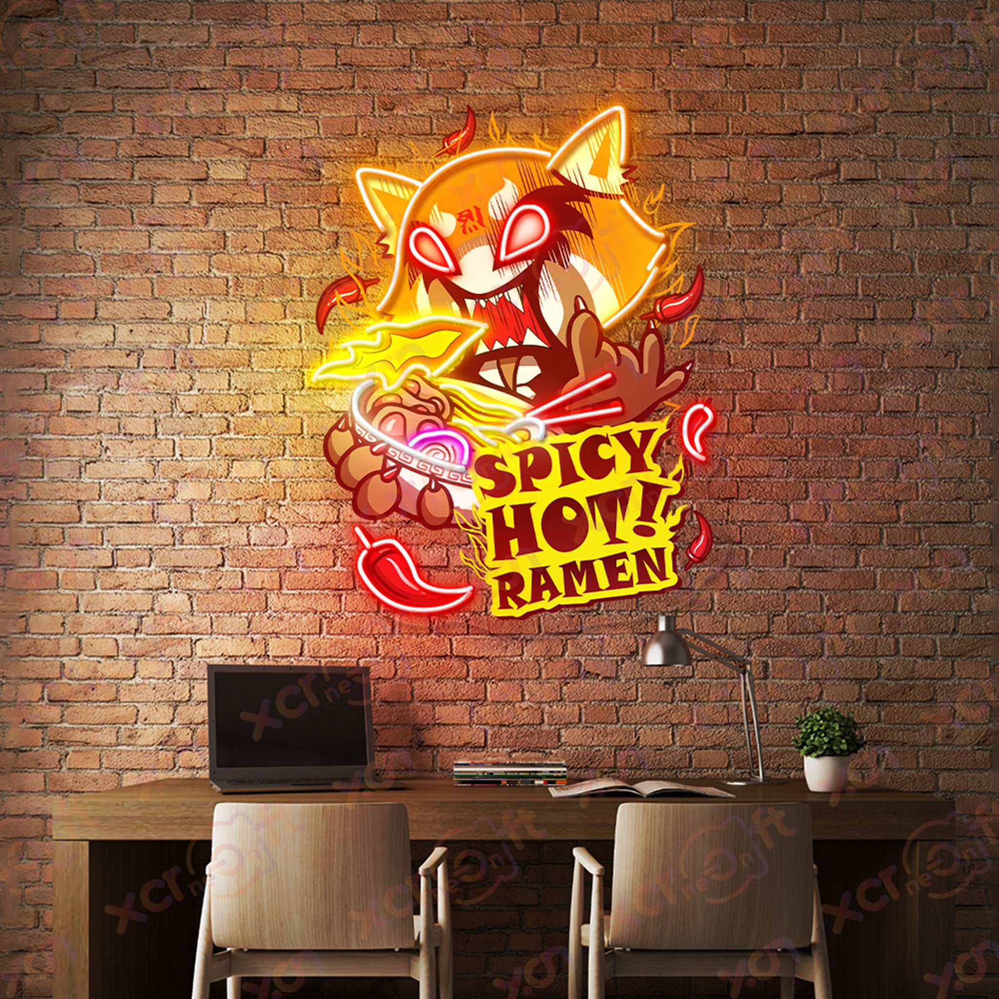 Spicy Hot Ramen LED Neon Light Decor